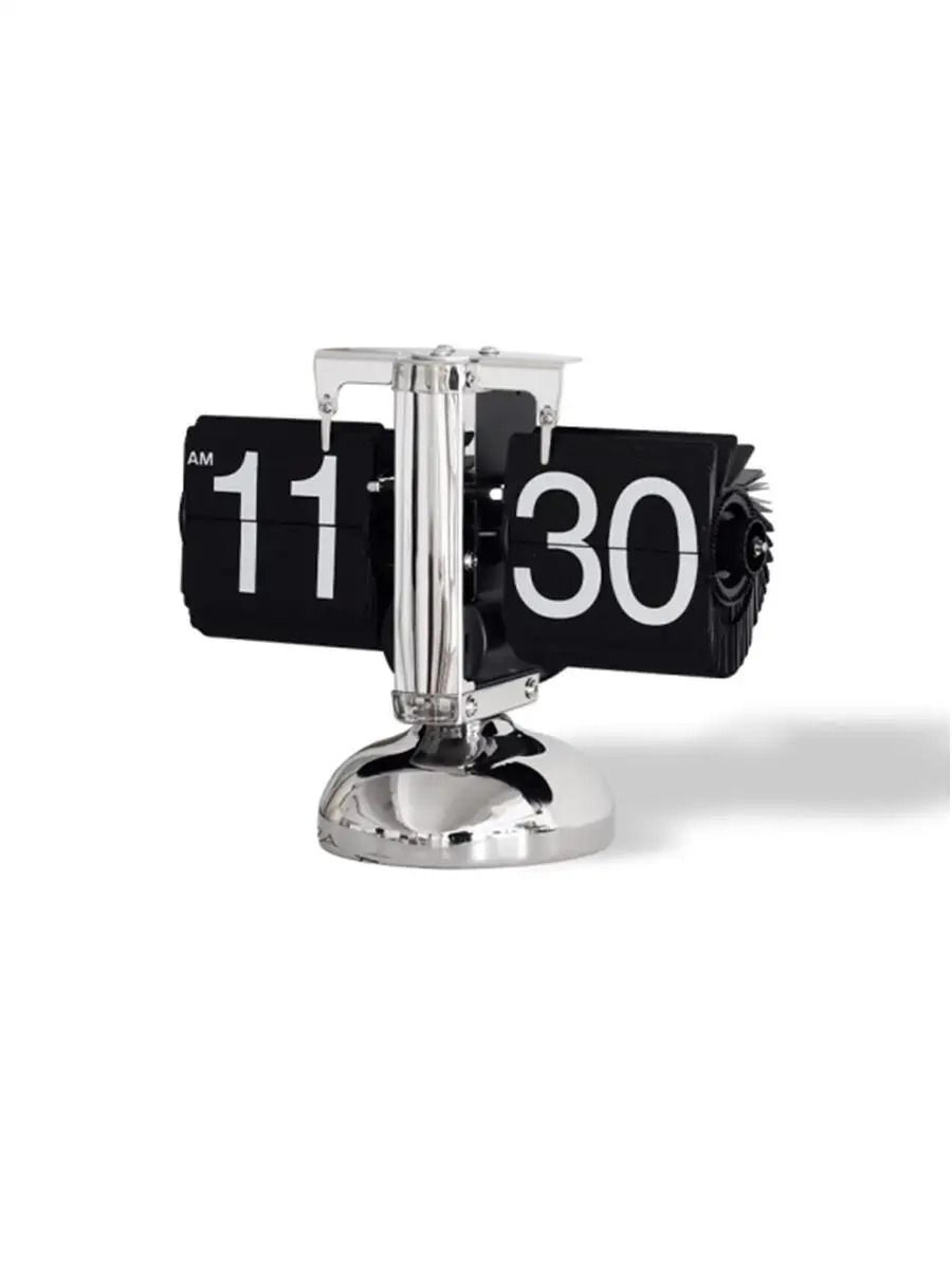 Vintage Automatic Flip Down Desk Clock Retro Mechanical Table Clock 5