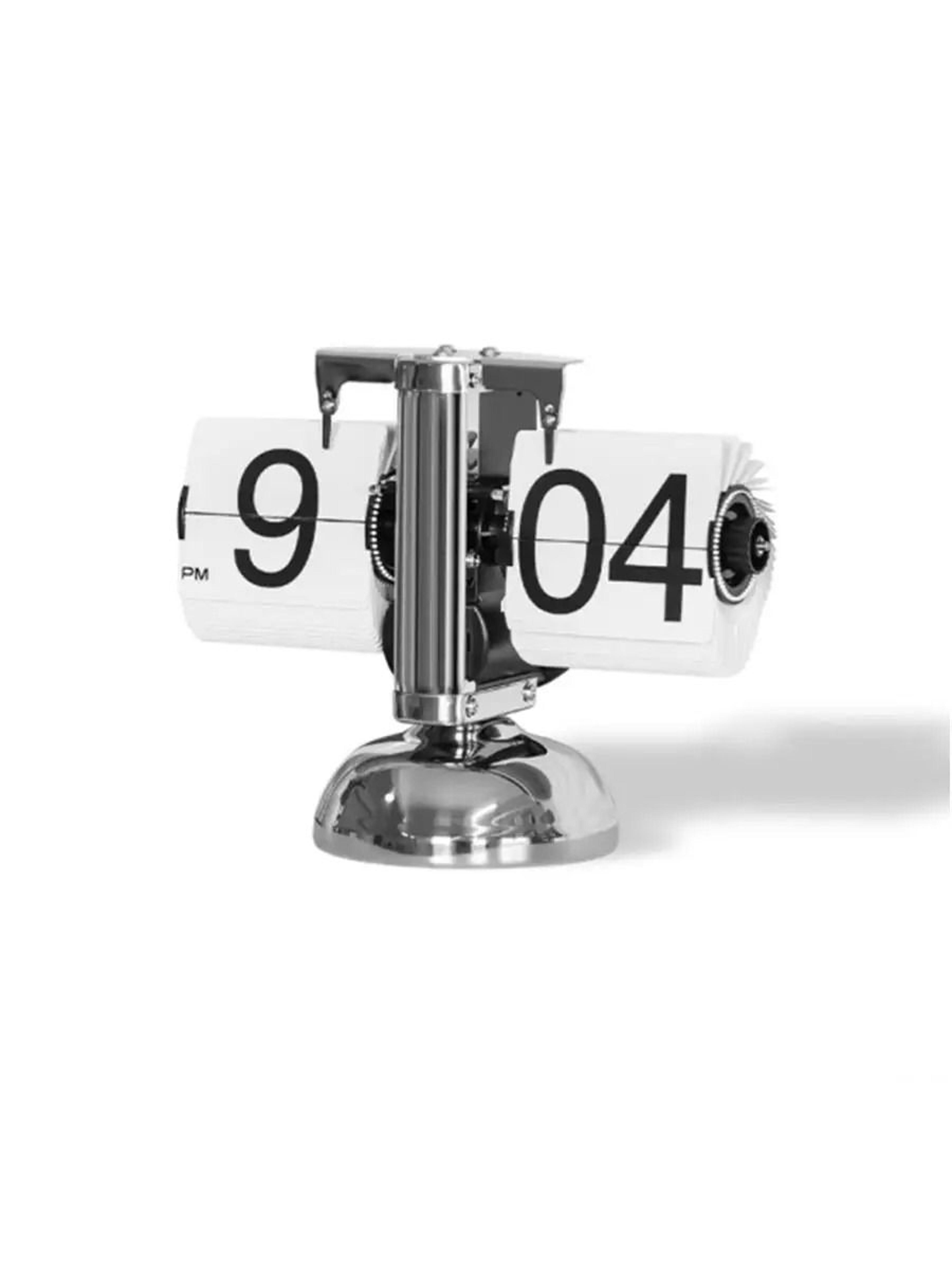 Vintage Automatic Flip Down Desk Clock Retro Mechanical Table Clock 8