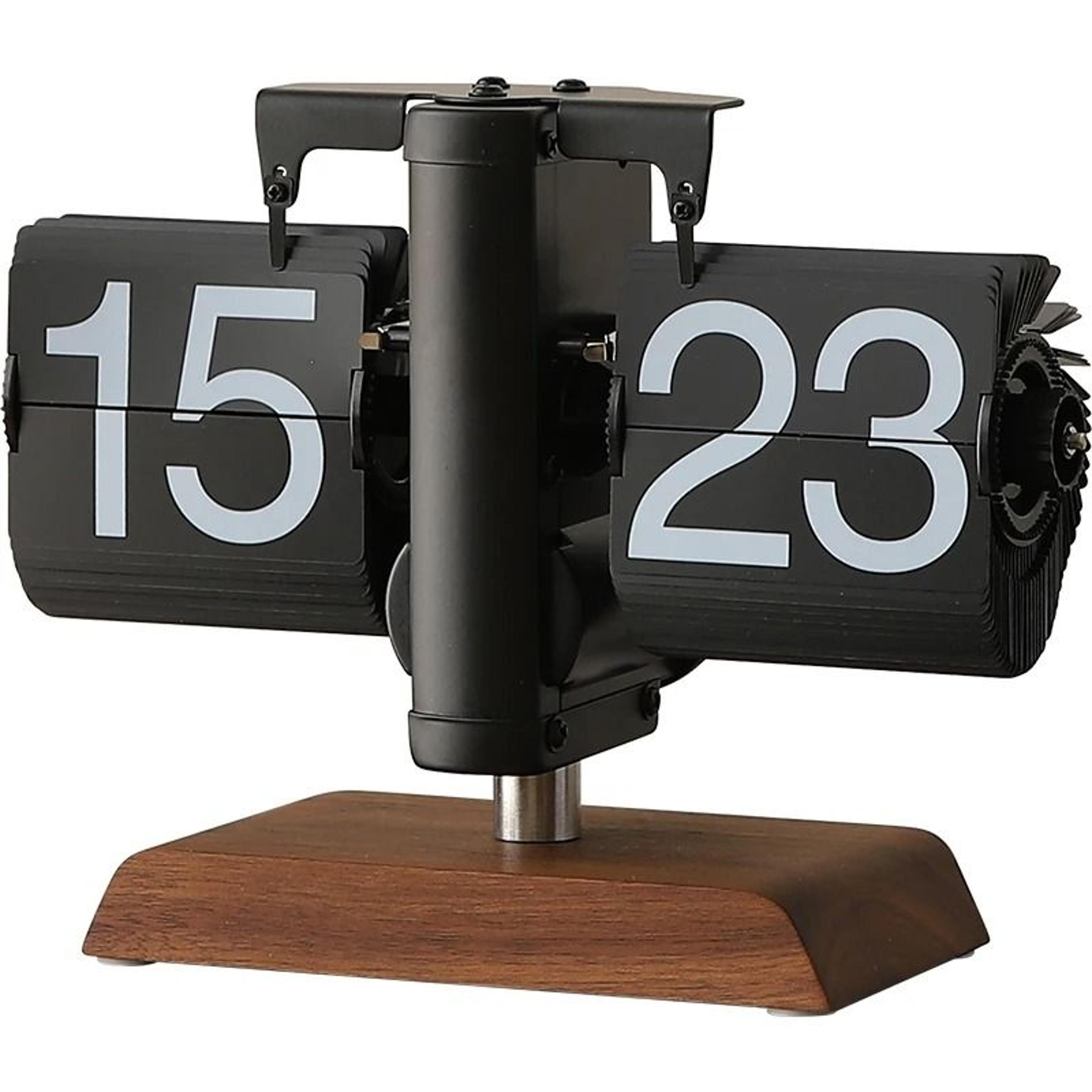 Retro Mechanical Automatic Flip Desk Clock Battery Powered Table Clock 5