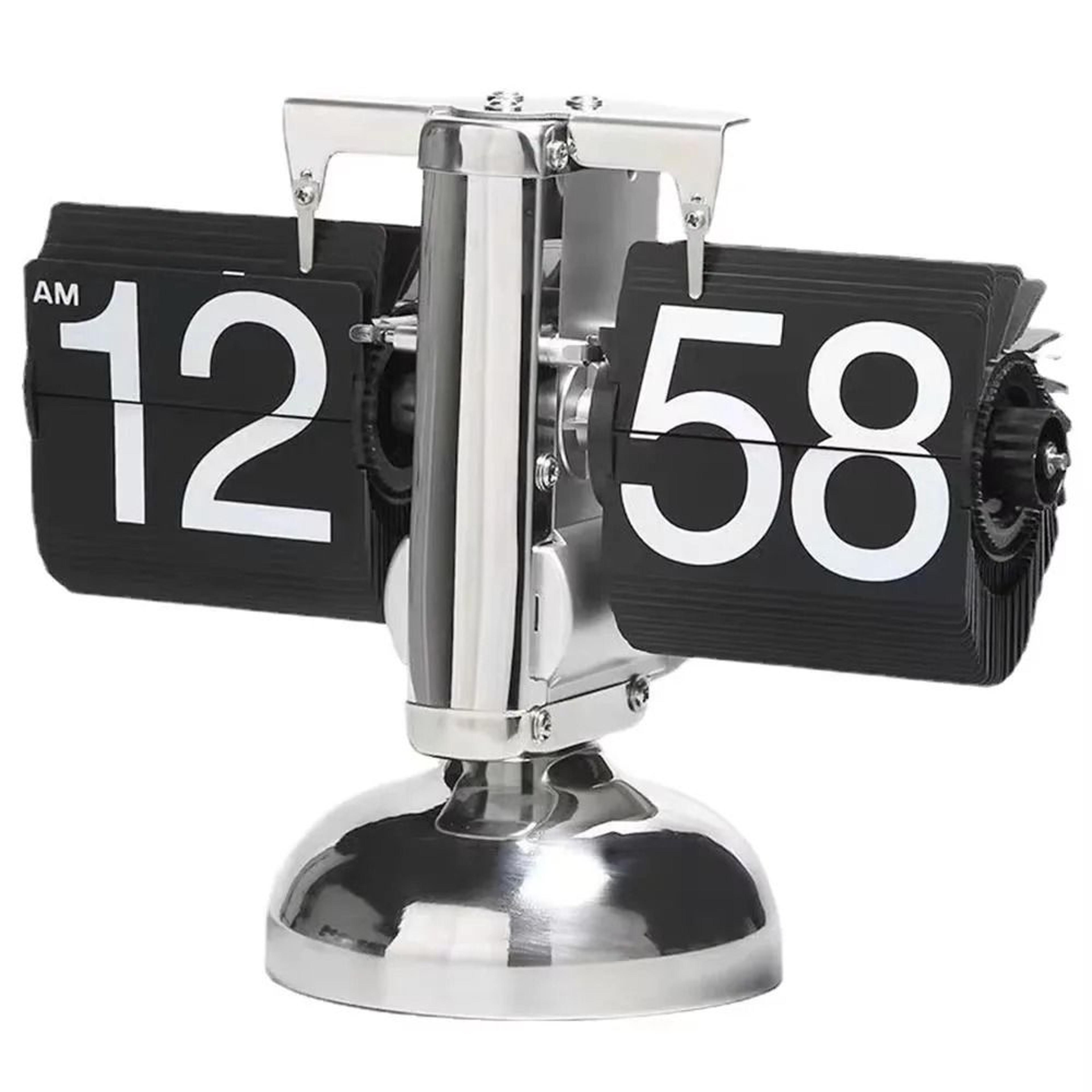 Retro Quartz Page Turning Desk Clock With Removable Flip Cards 2