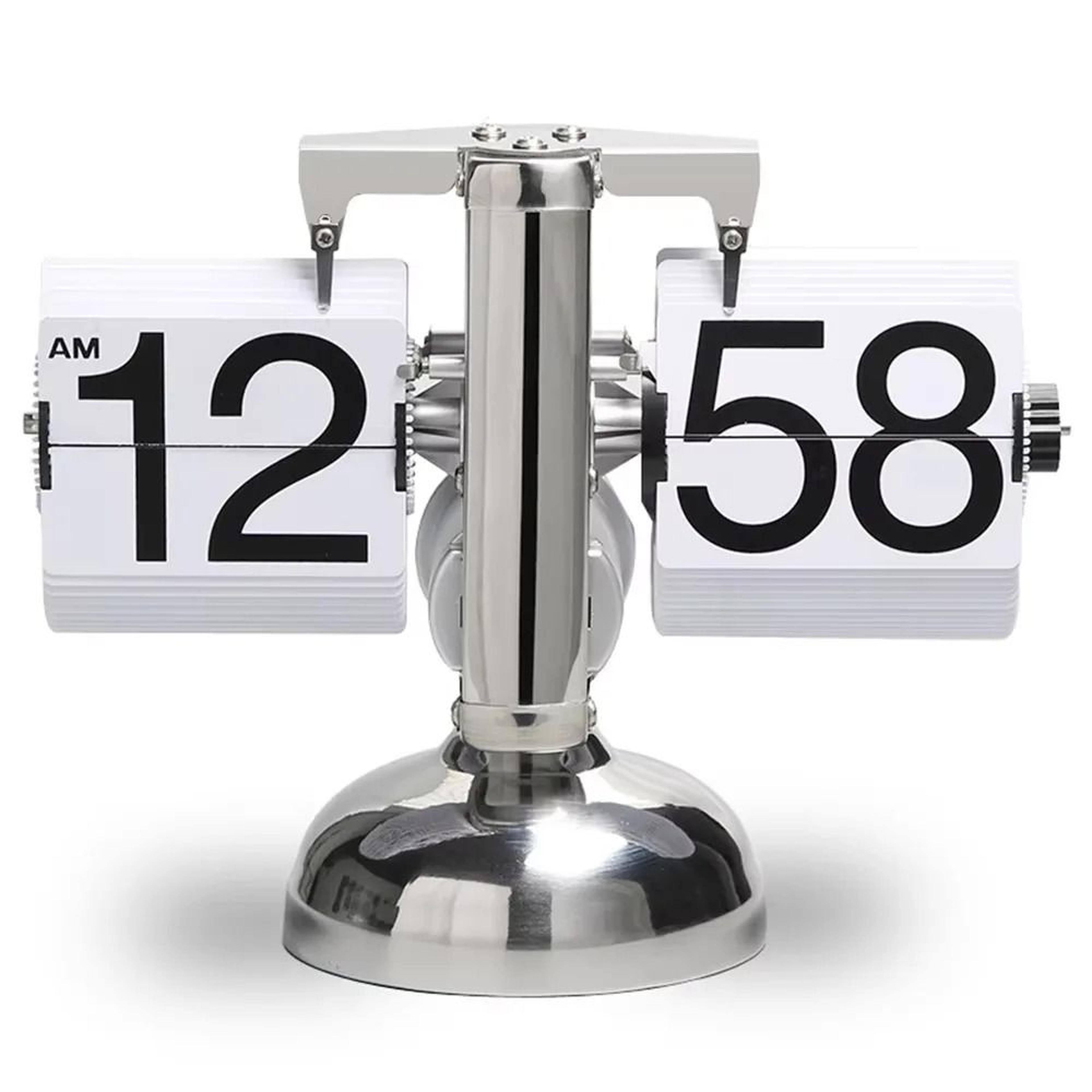 Retro Quartz Page Turning Desk Clock With Removable Flip Cards 9