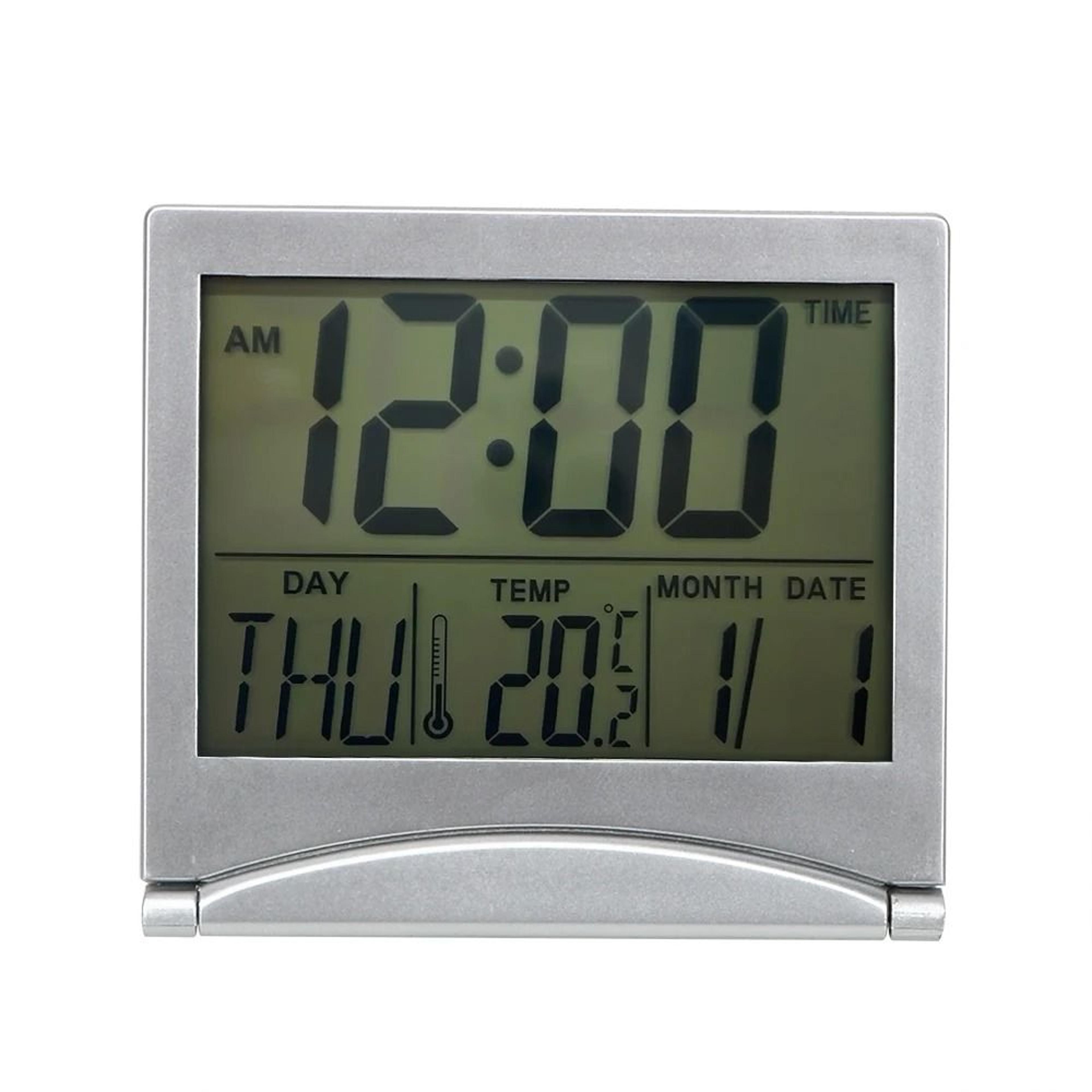 Foldable Digital Desk Alarm Clock With Timer Temperature And Calendar 2