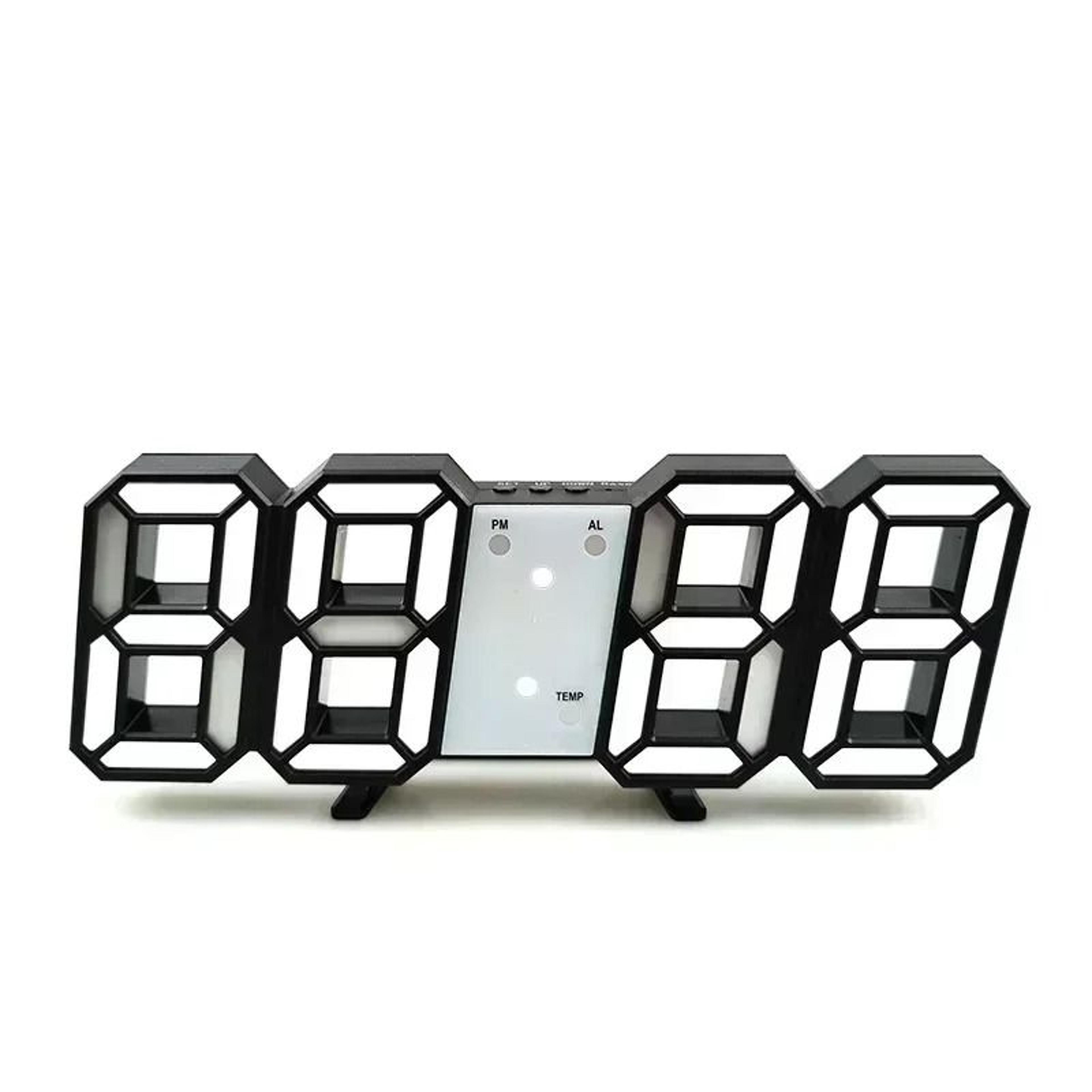 Modern LED Digital Wall And Desk Alarm Clock With Temperature Display 3