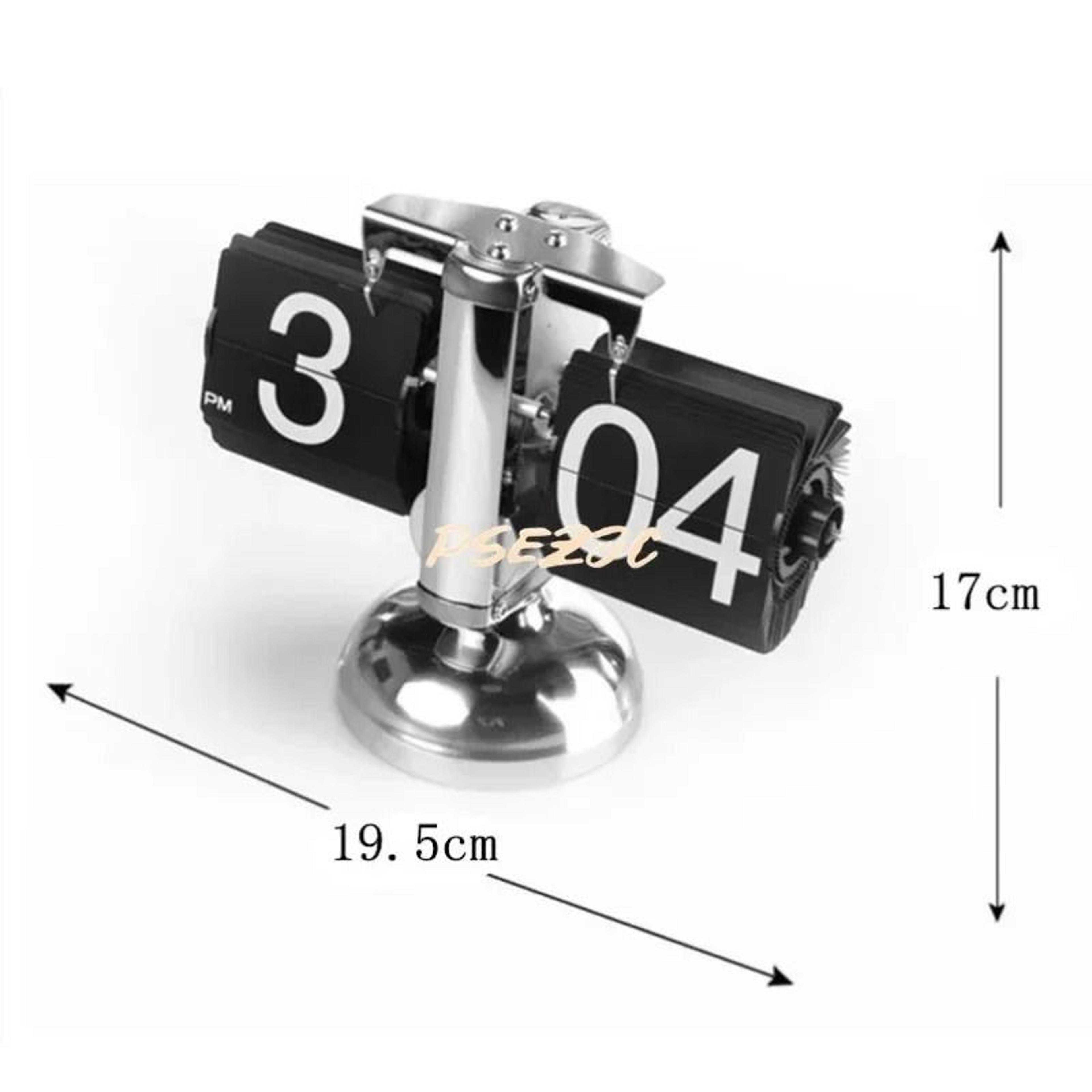Nordic Retro Automatic Flip Desk Clock With Large Number Display 9