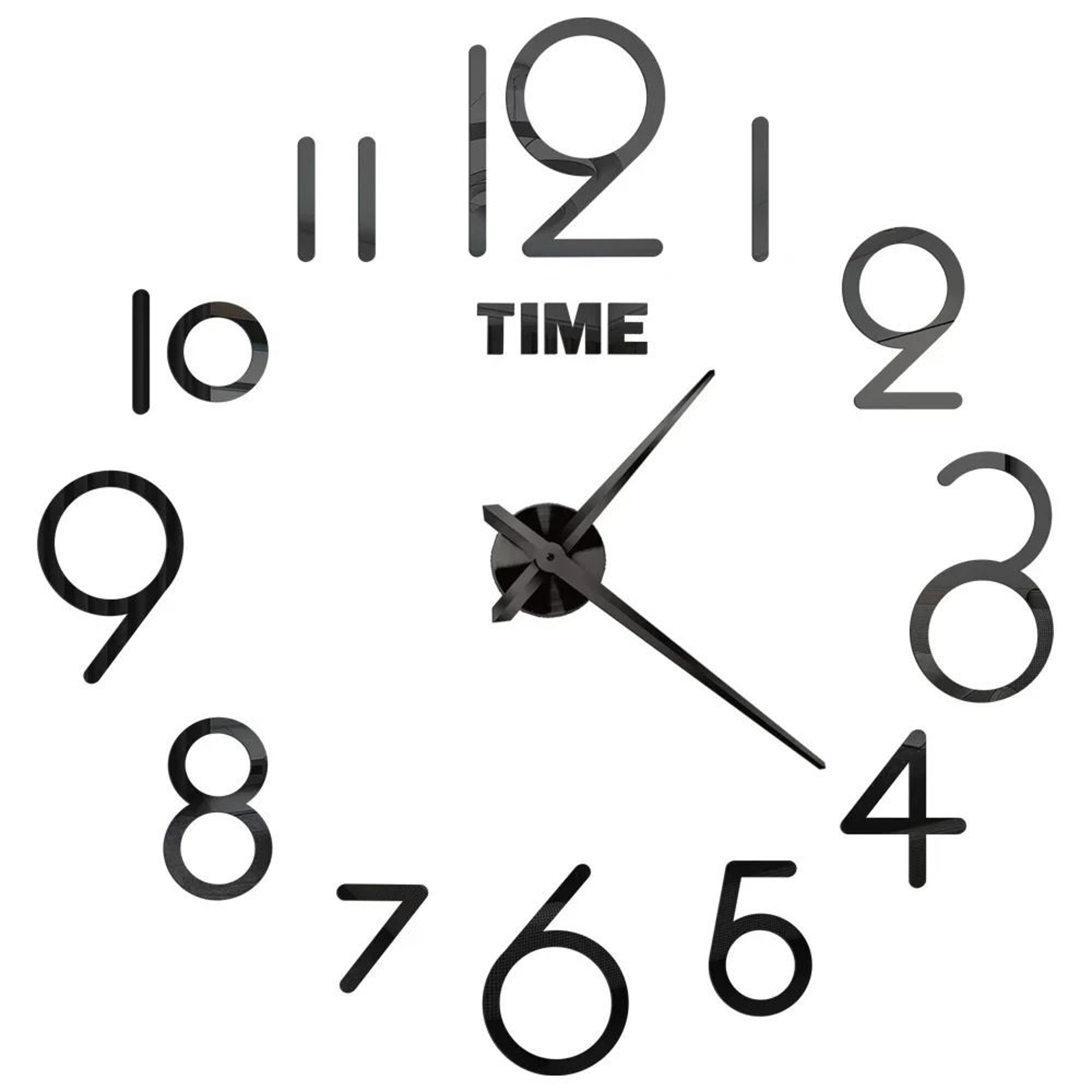 Large Luminous 3D DIY Wall Clock With Silent Quartz Movement 17