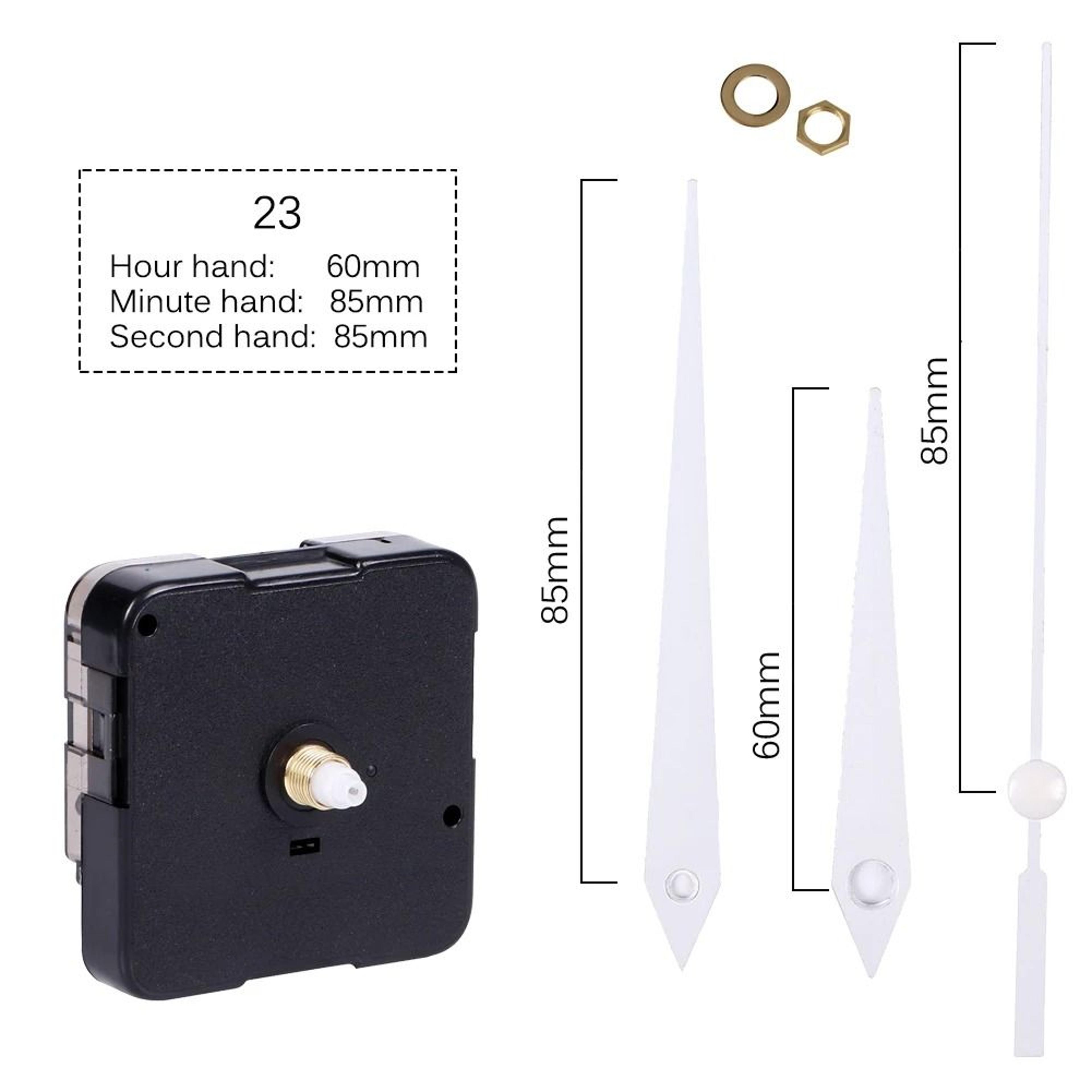 Silent Quartz Clock Movement Kit With Long Shaft And Hands 23