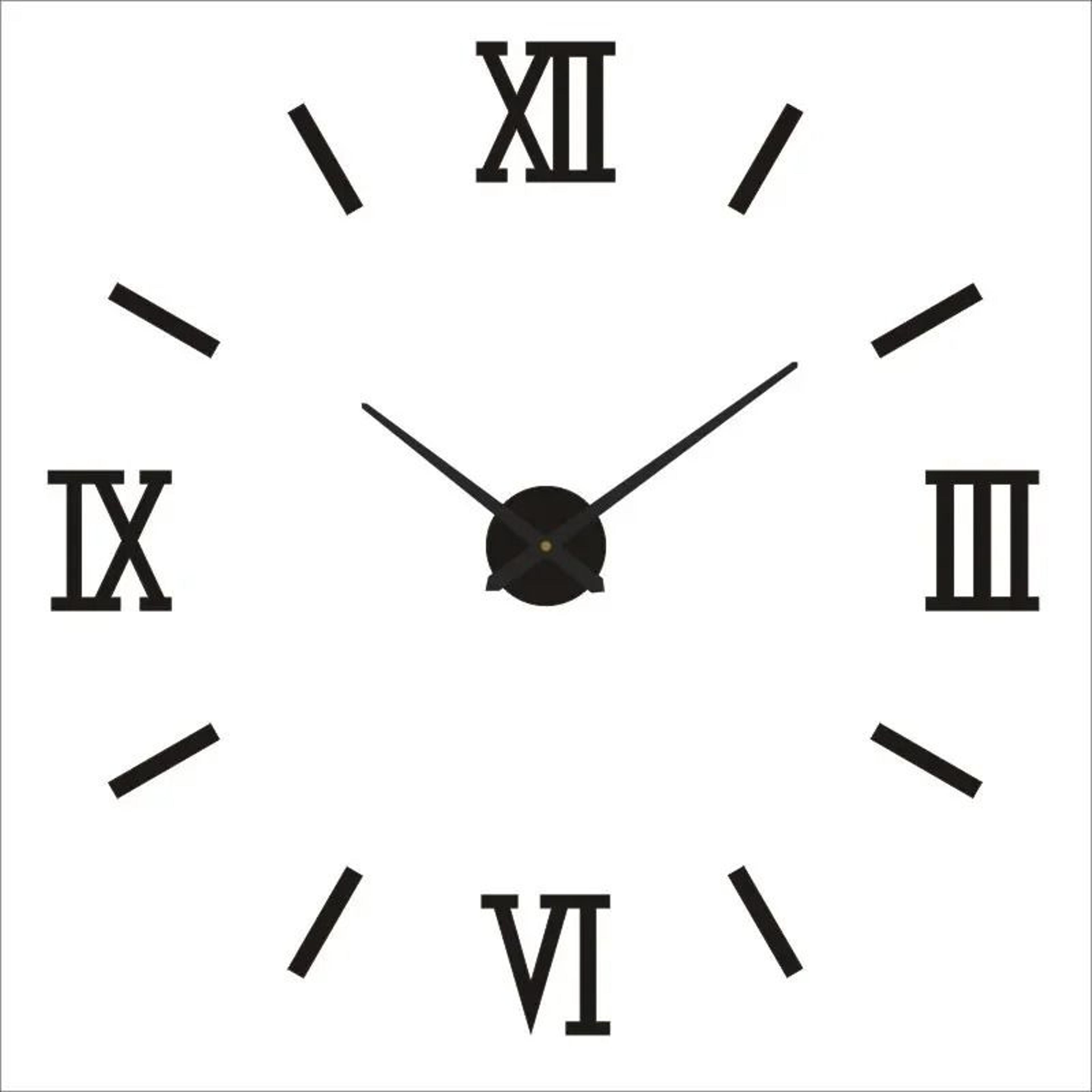 Large 3D Luminous DIY Wall Clock With Silent Movement 12