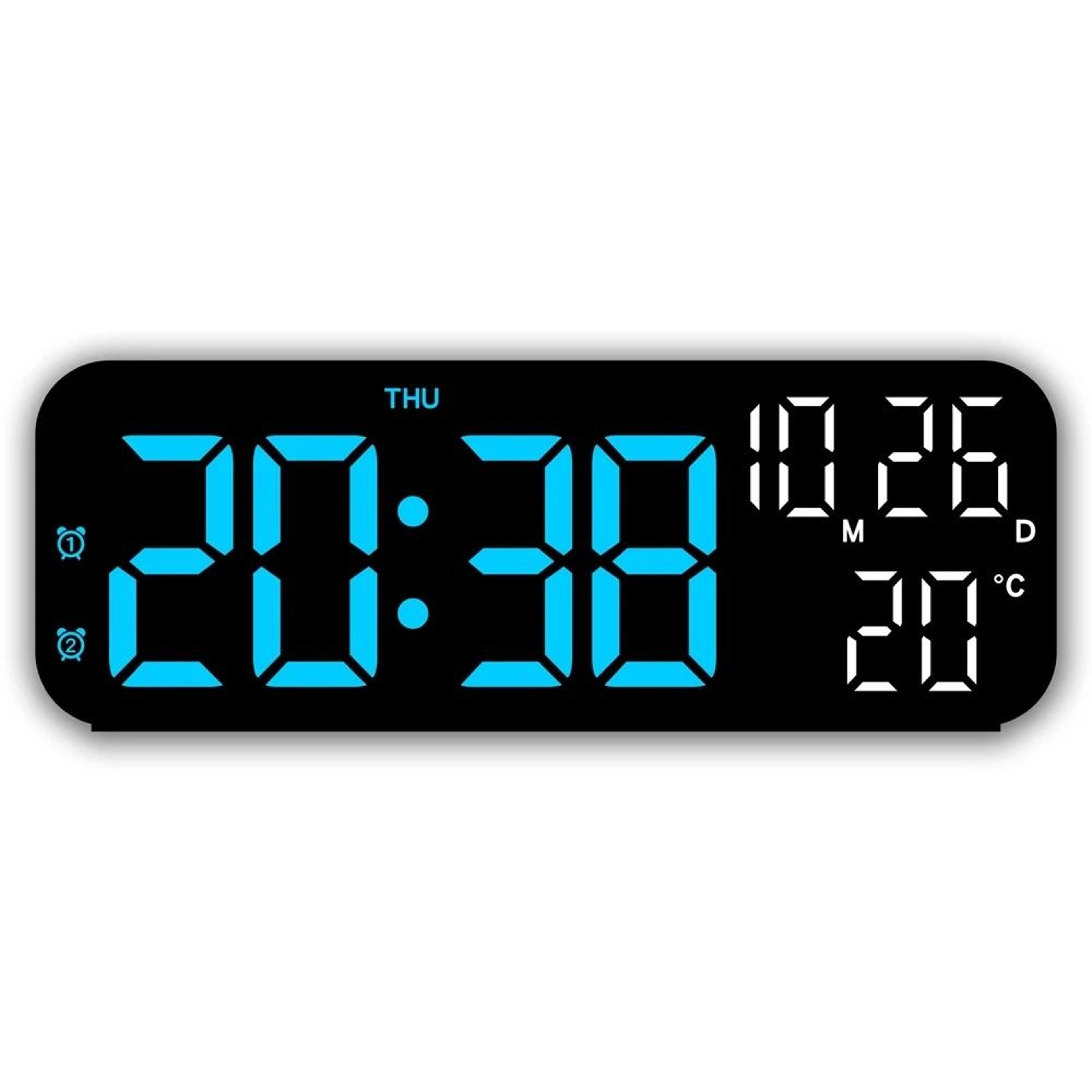 LED Digital Alarm Clock With Voice Control And Night Mode 2