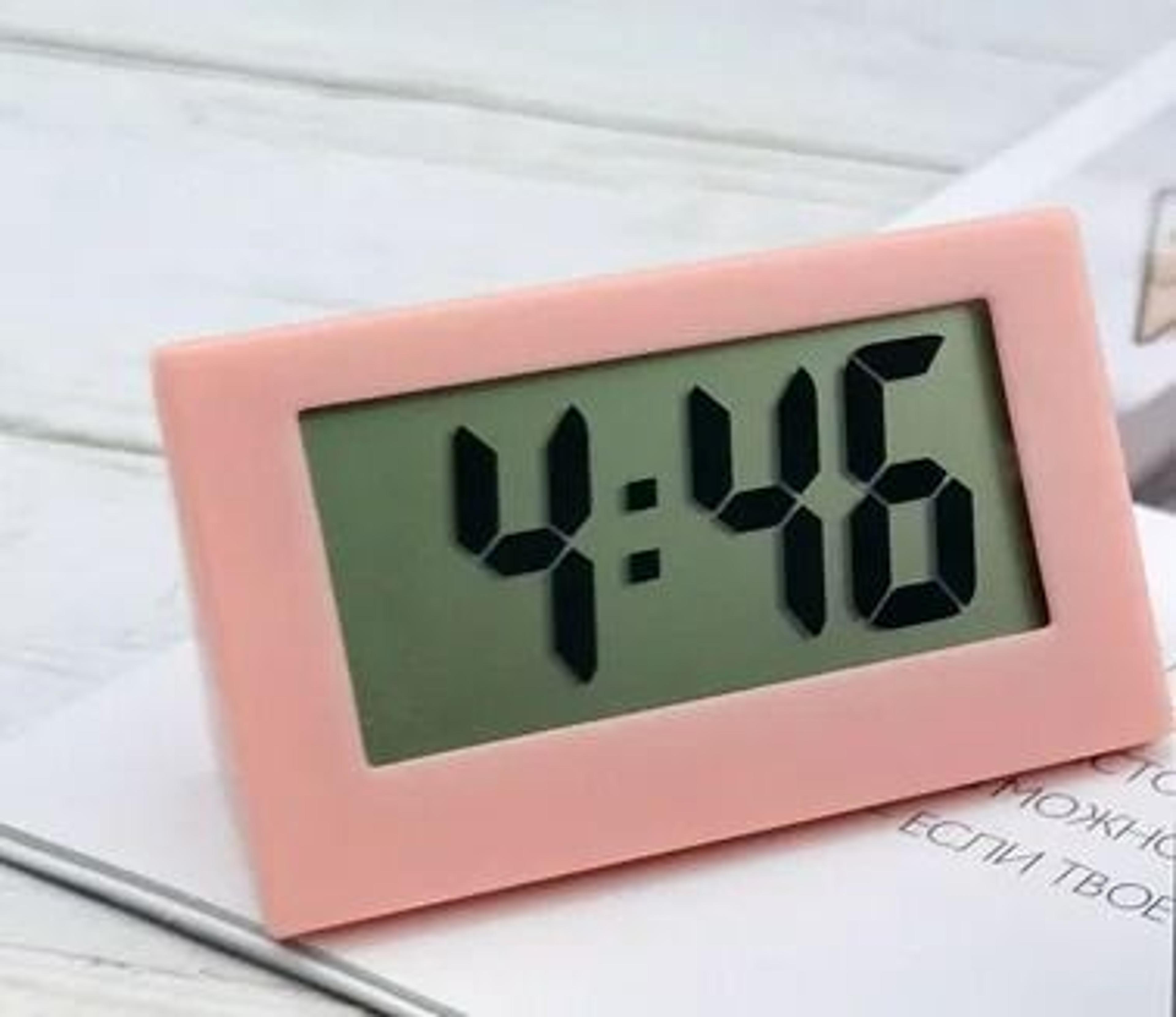 Portable Mini Digital Desk Clock With Large Silent Display 4