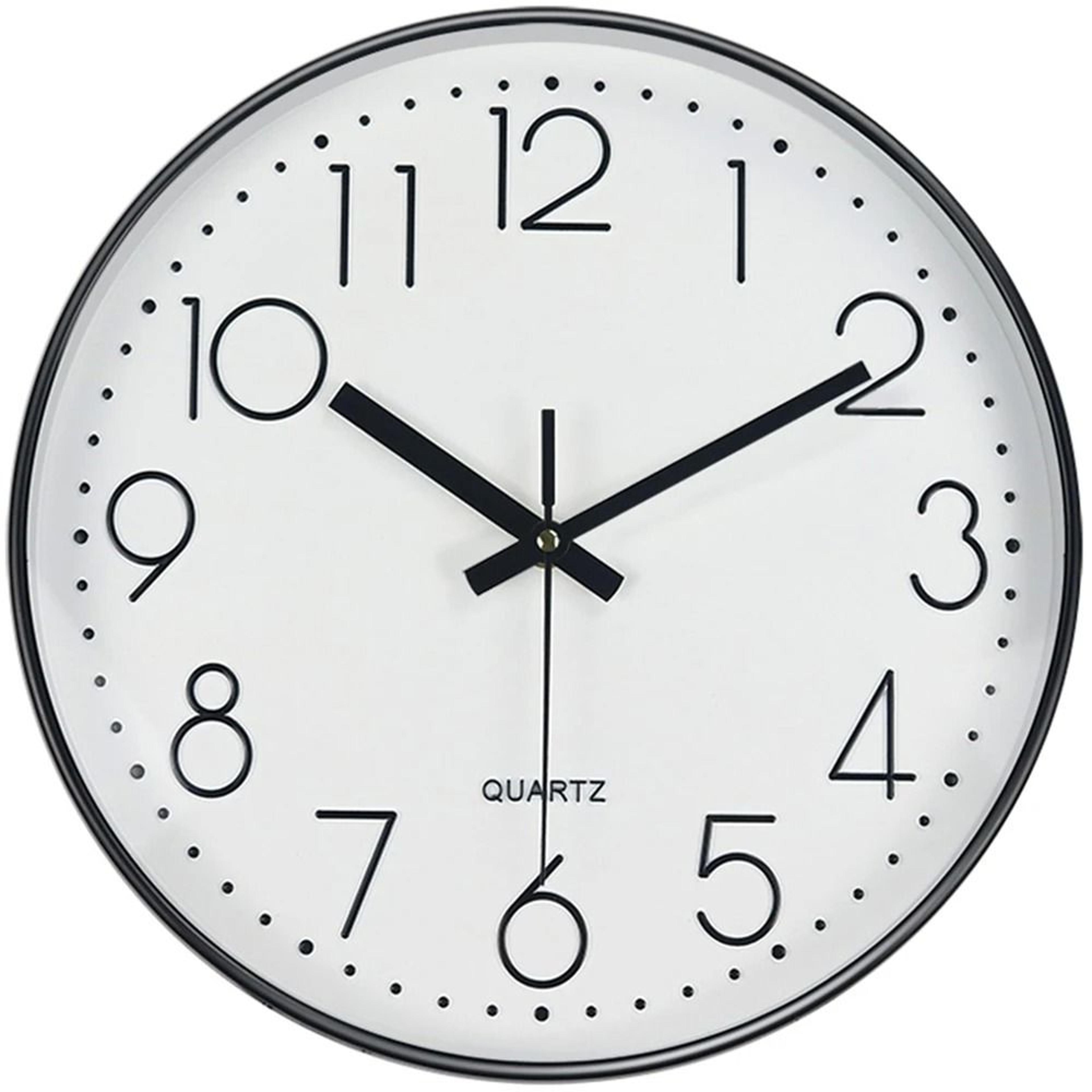 Modern Silent Wall Clock With Tempered Glass And 3D Numbers 2