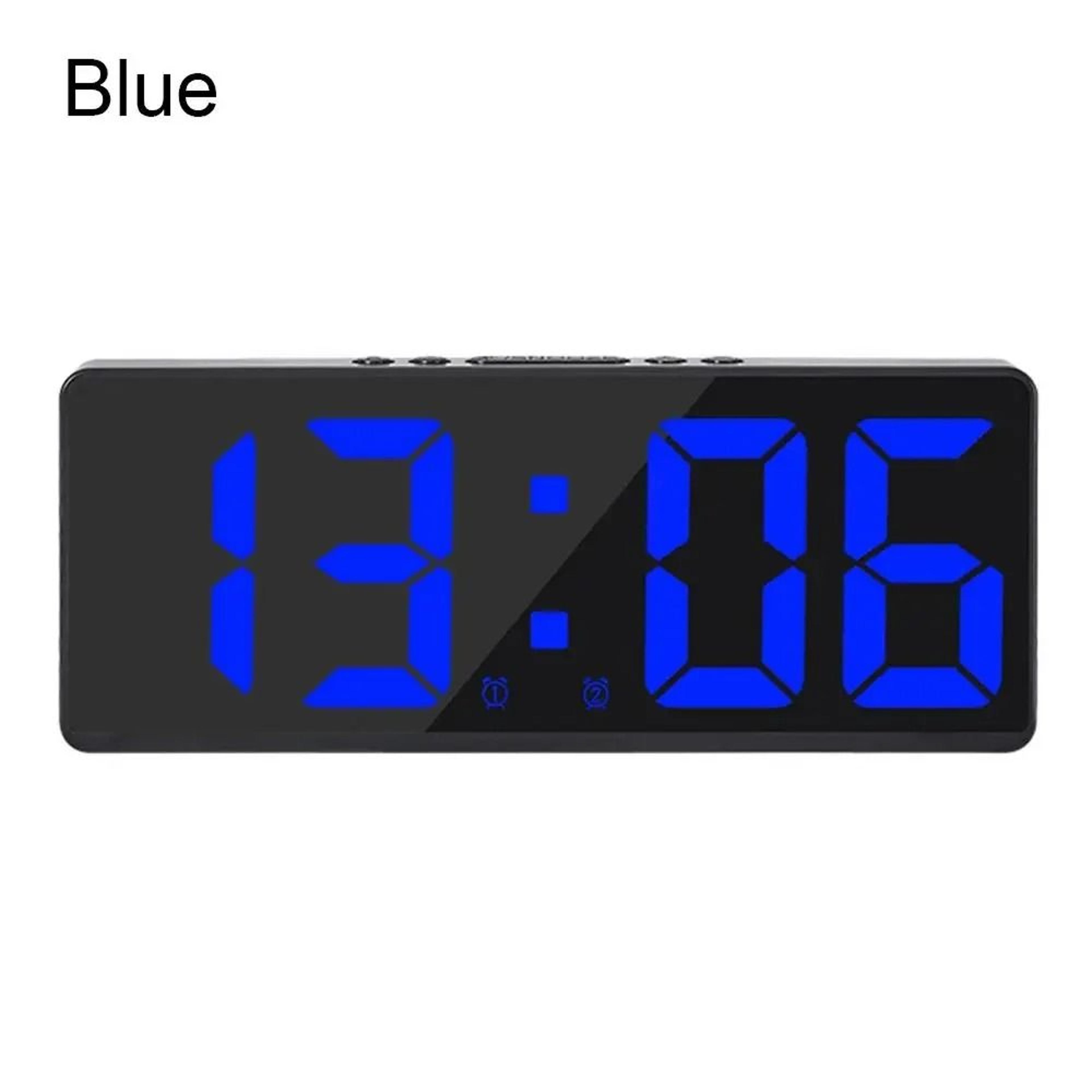 Modern LED Digital Alarm Clock With Temperature And Calendar Display 5