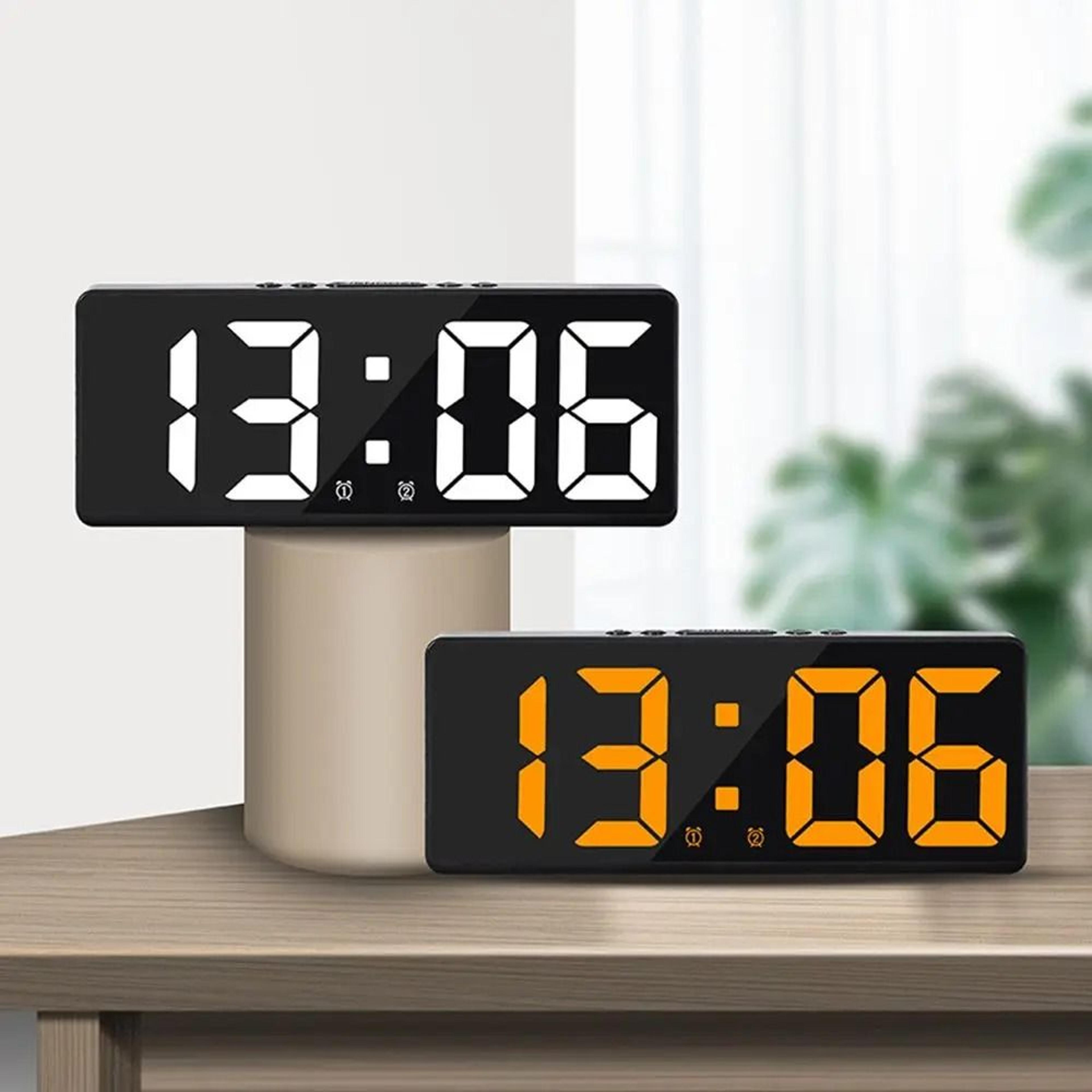 Modern LED Digital Alarm Clock With Temperature And Calendar Display 12