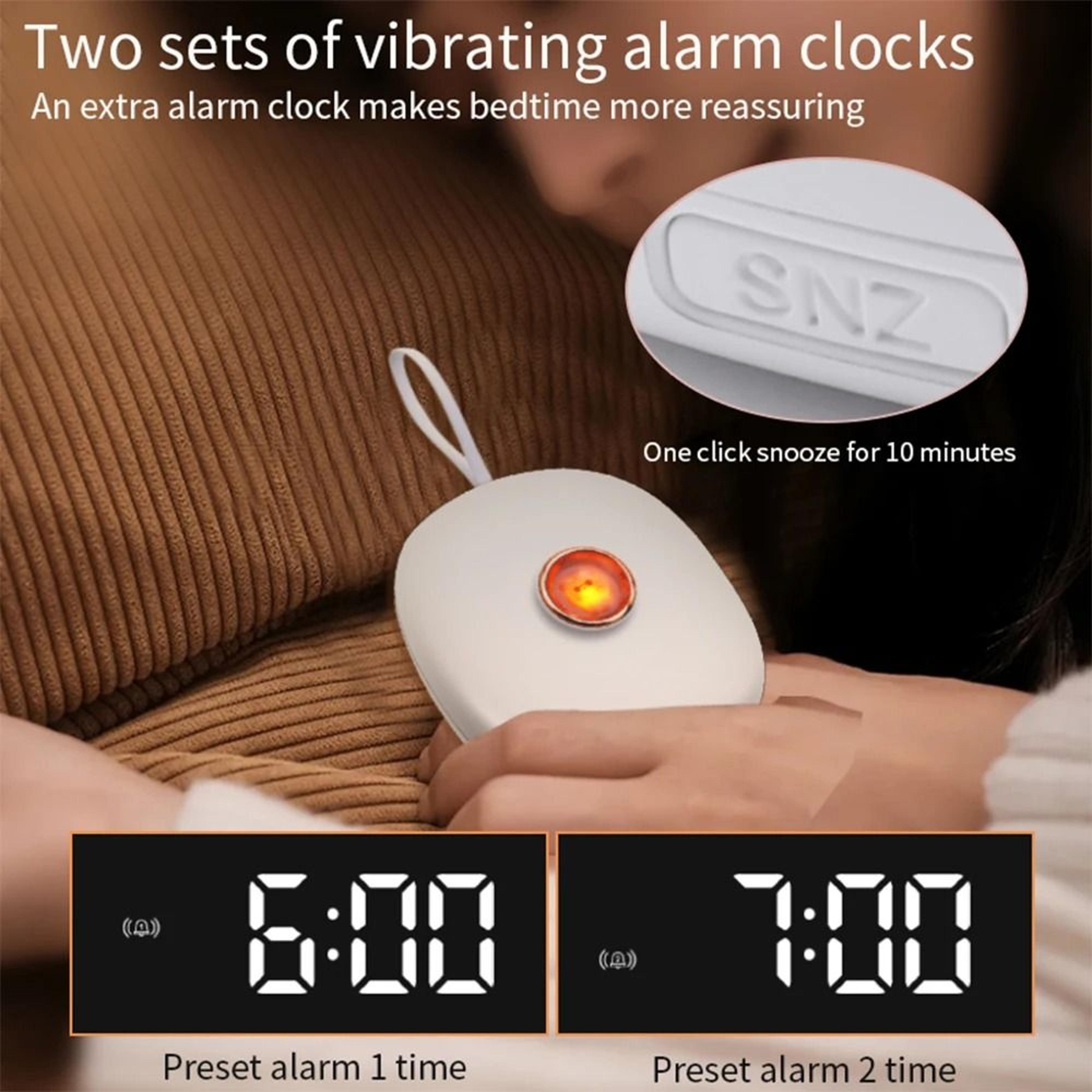 Cute Vibration Alarm Clock With Dual Alarm And Adjustable Strong WakeUp 7