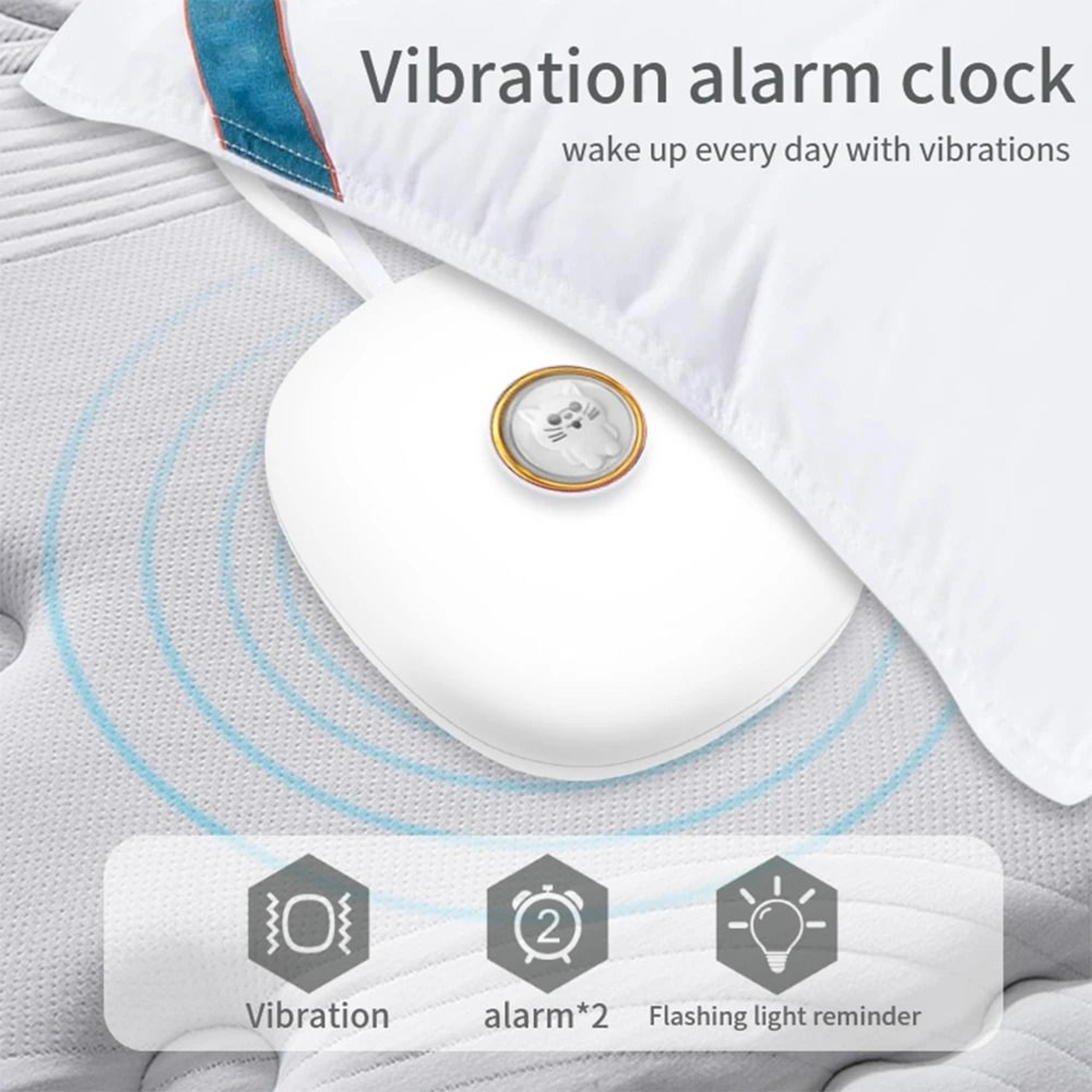 Cute Vibration Alarm Clock With Dual Alarm And Adjustable Strong WakeUp 8