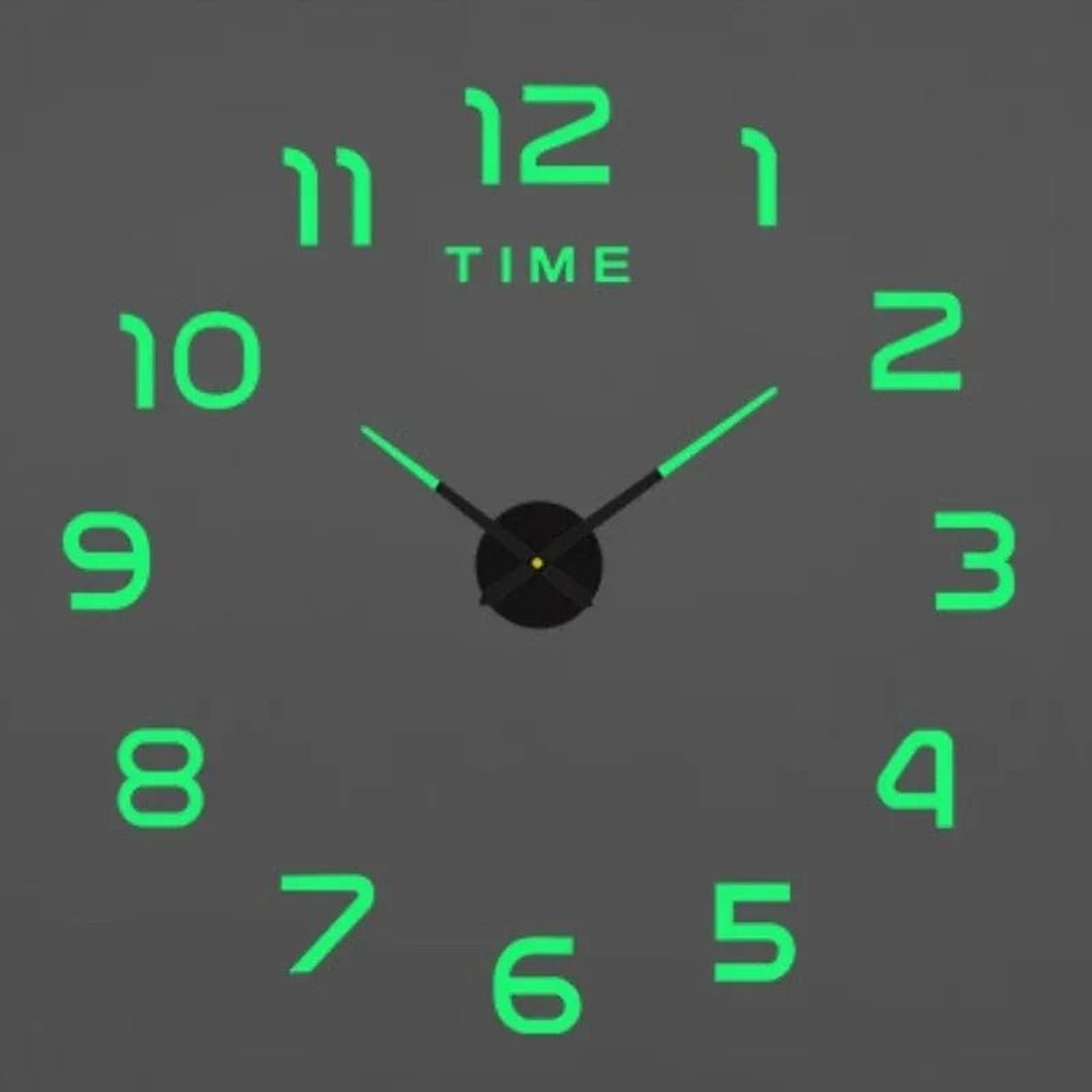 Modern 3D Wall Clock With DIY Acrylic Mirror Design 20