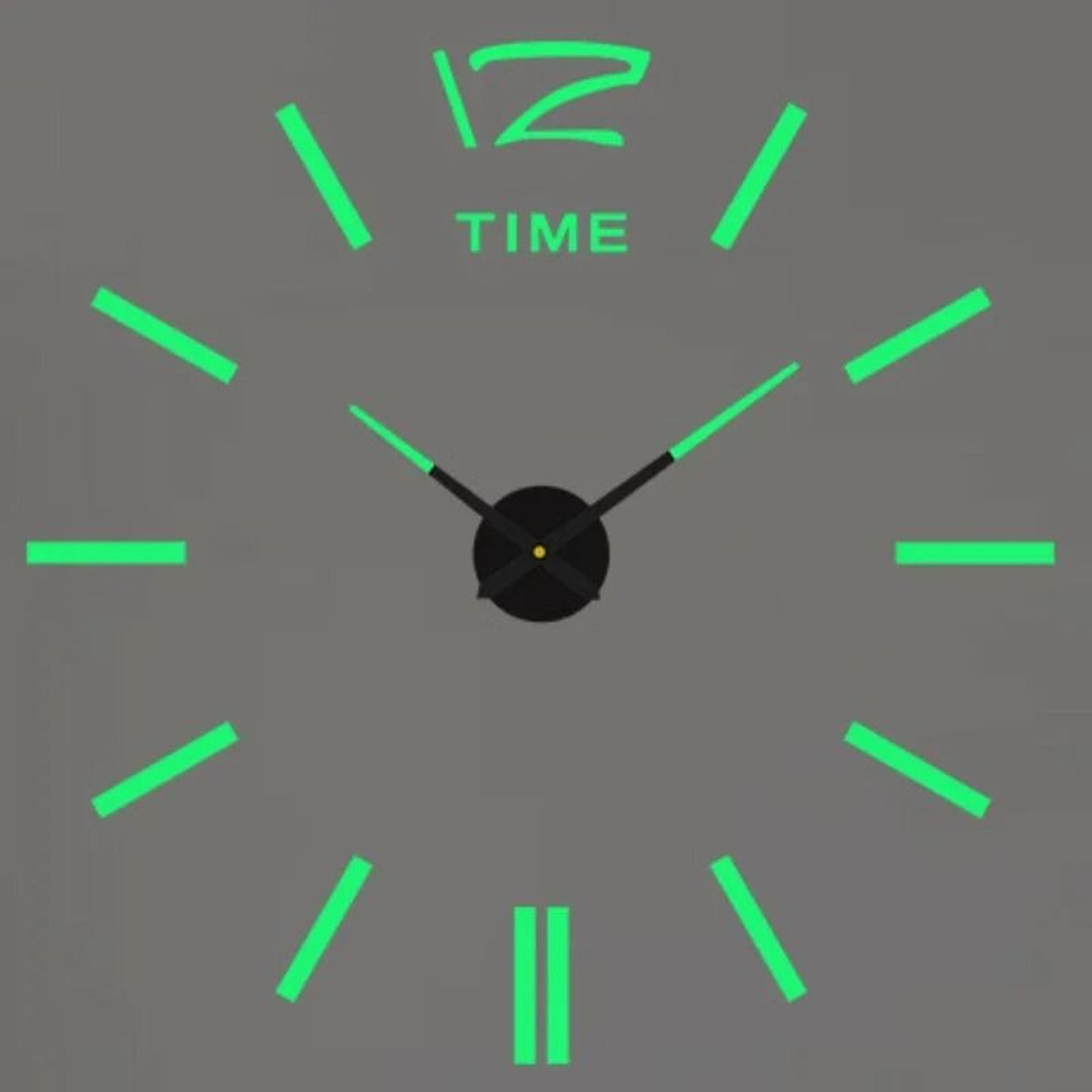 Modern 3D DIY Wall Clock With Acrylic Mirror Finish 7