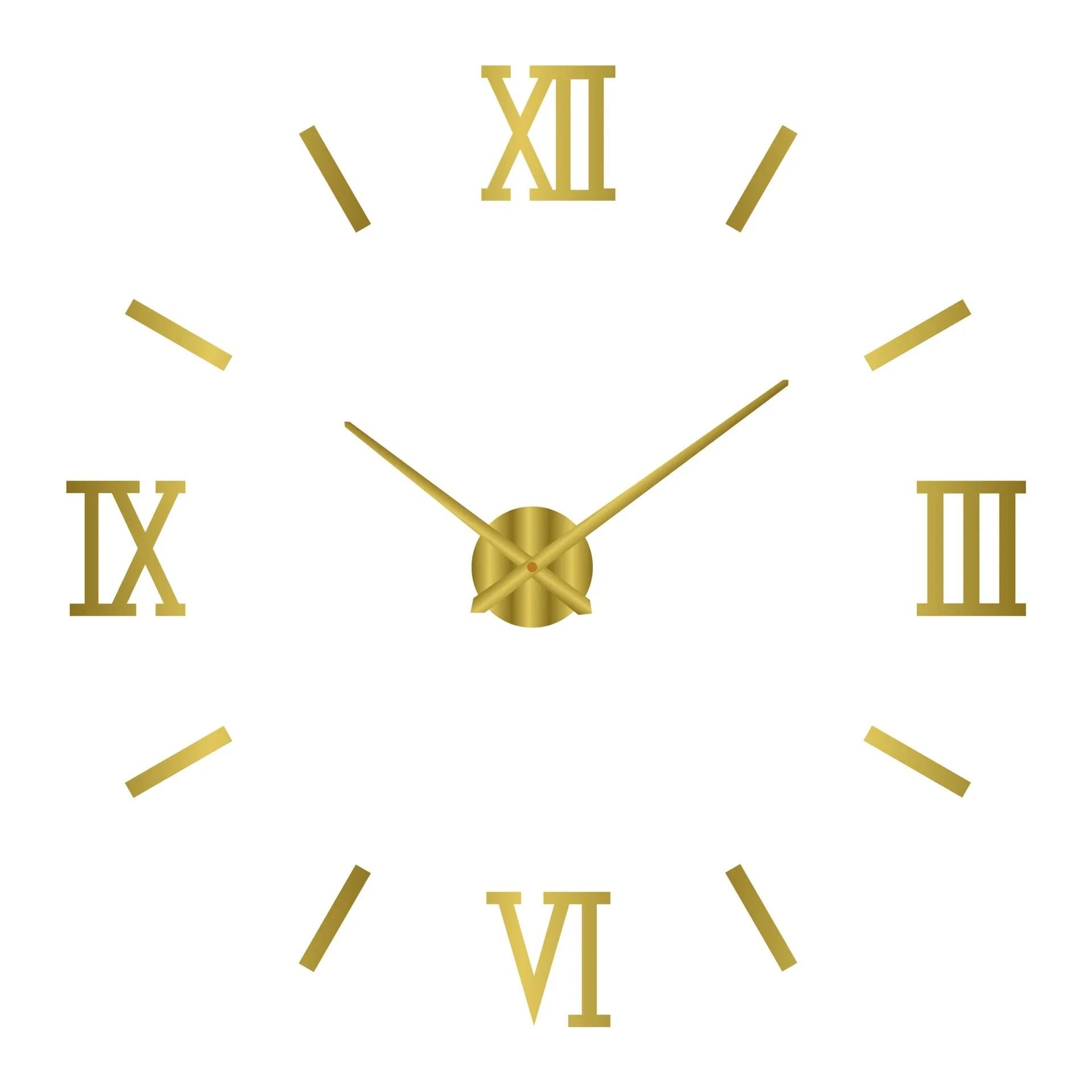 Modern 3D DIY Wall Clock With Acrylic Mirror Finish 18