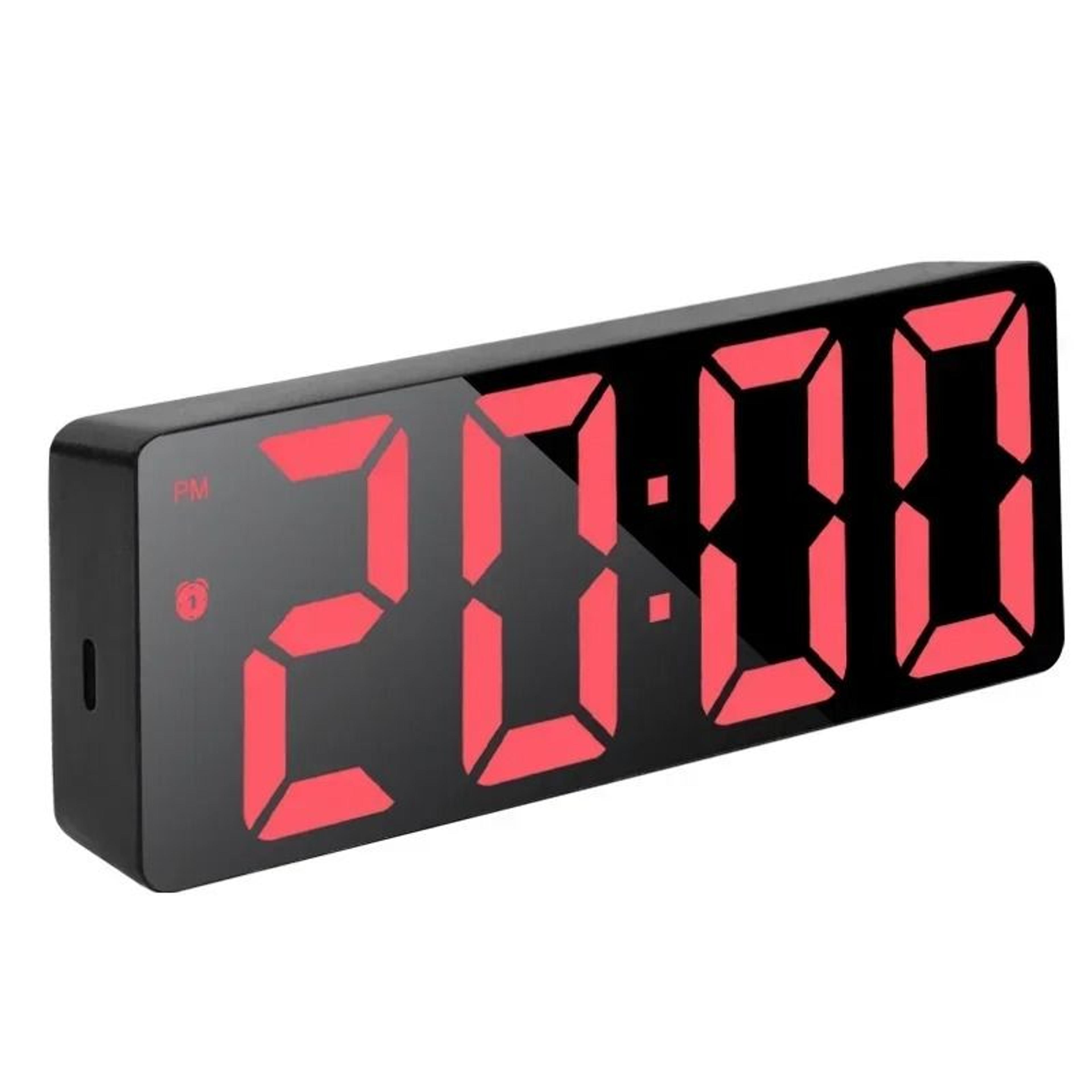 Smart Digital Wall Clock With Voice Control And LED Mirror Display 5