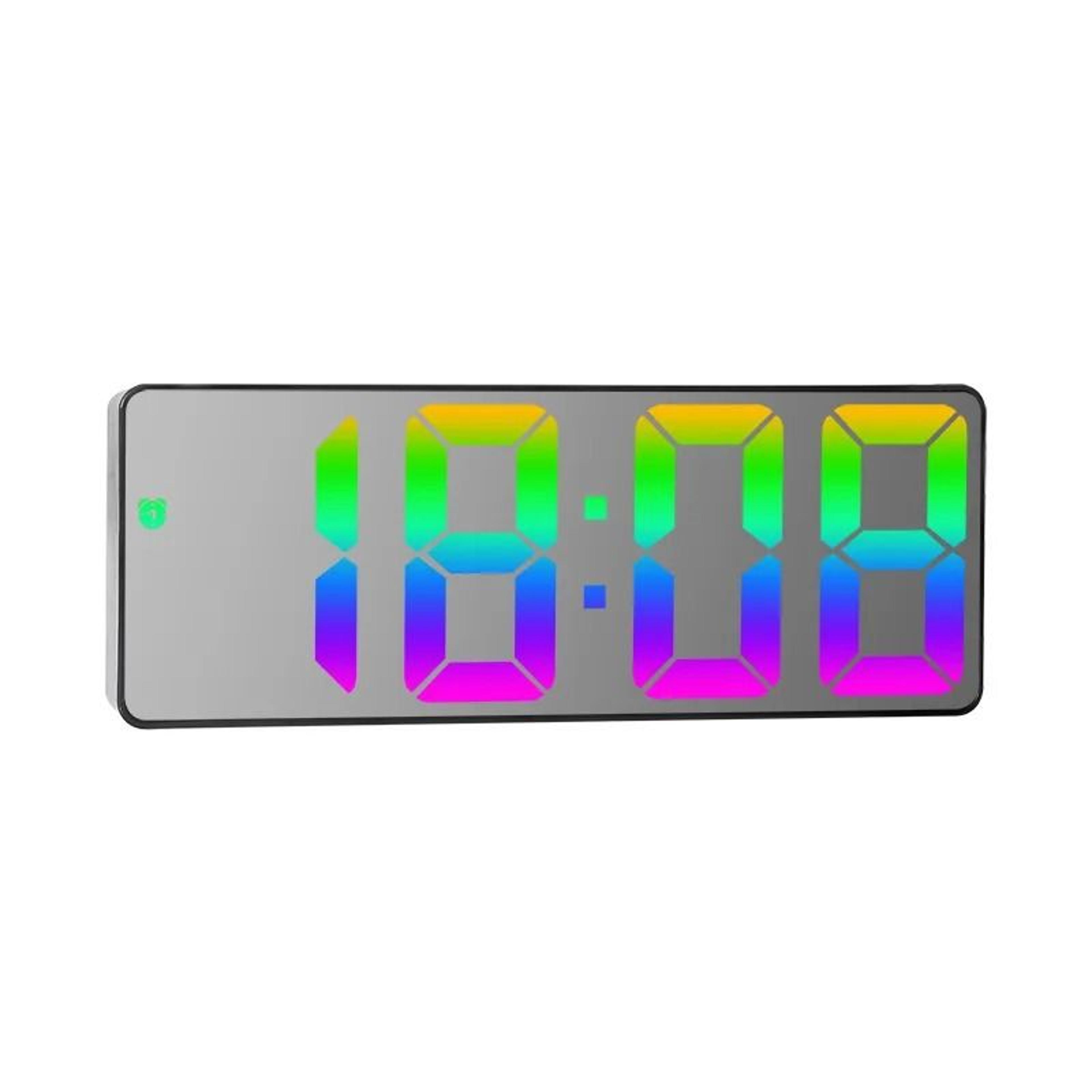 Smart Voice Control Alarm Clock With Color LED Display 3