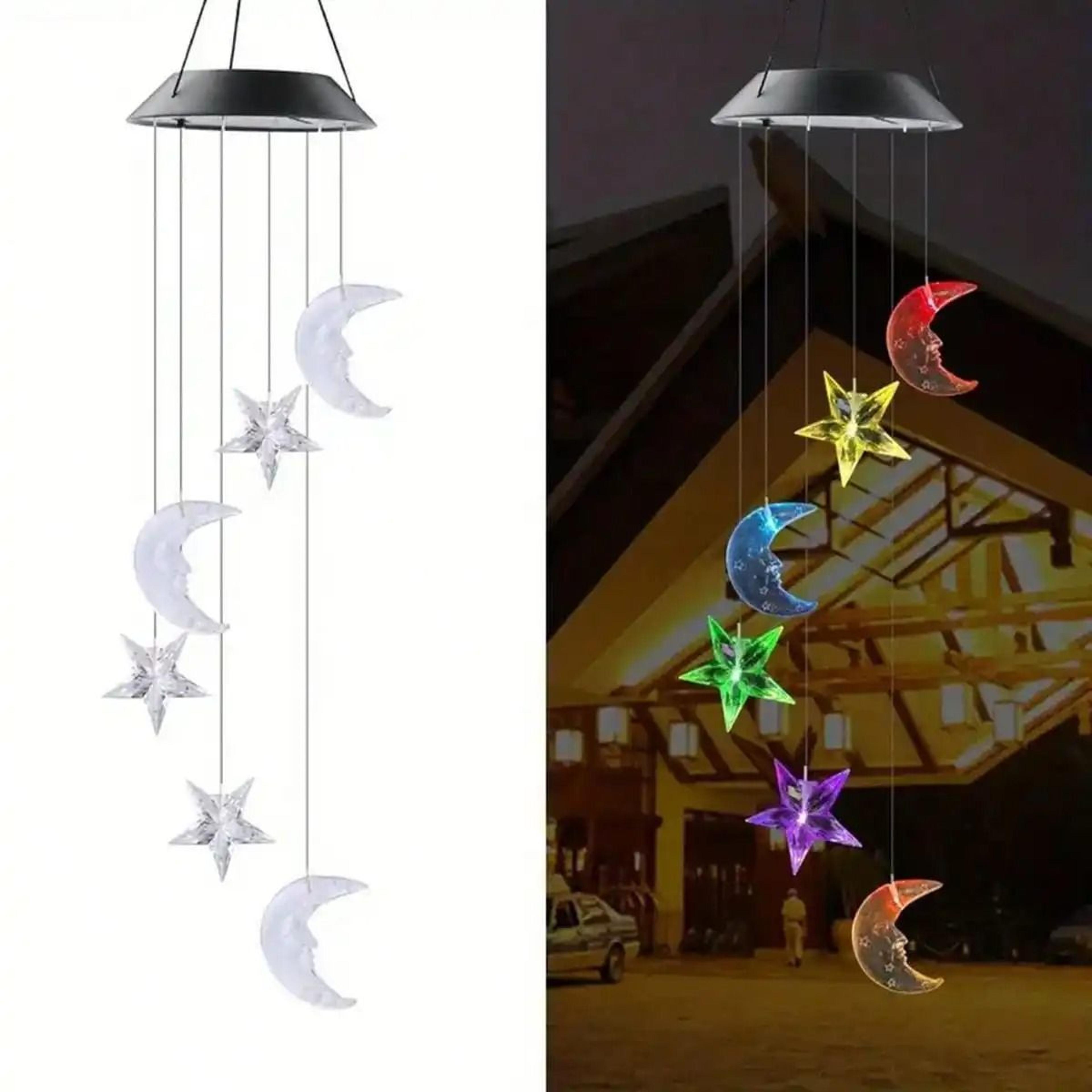 Solar Color Changing Wind Chimes With 6 LED Lights 13