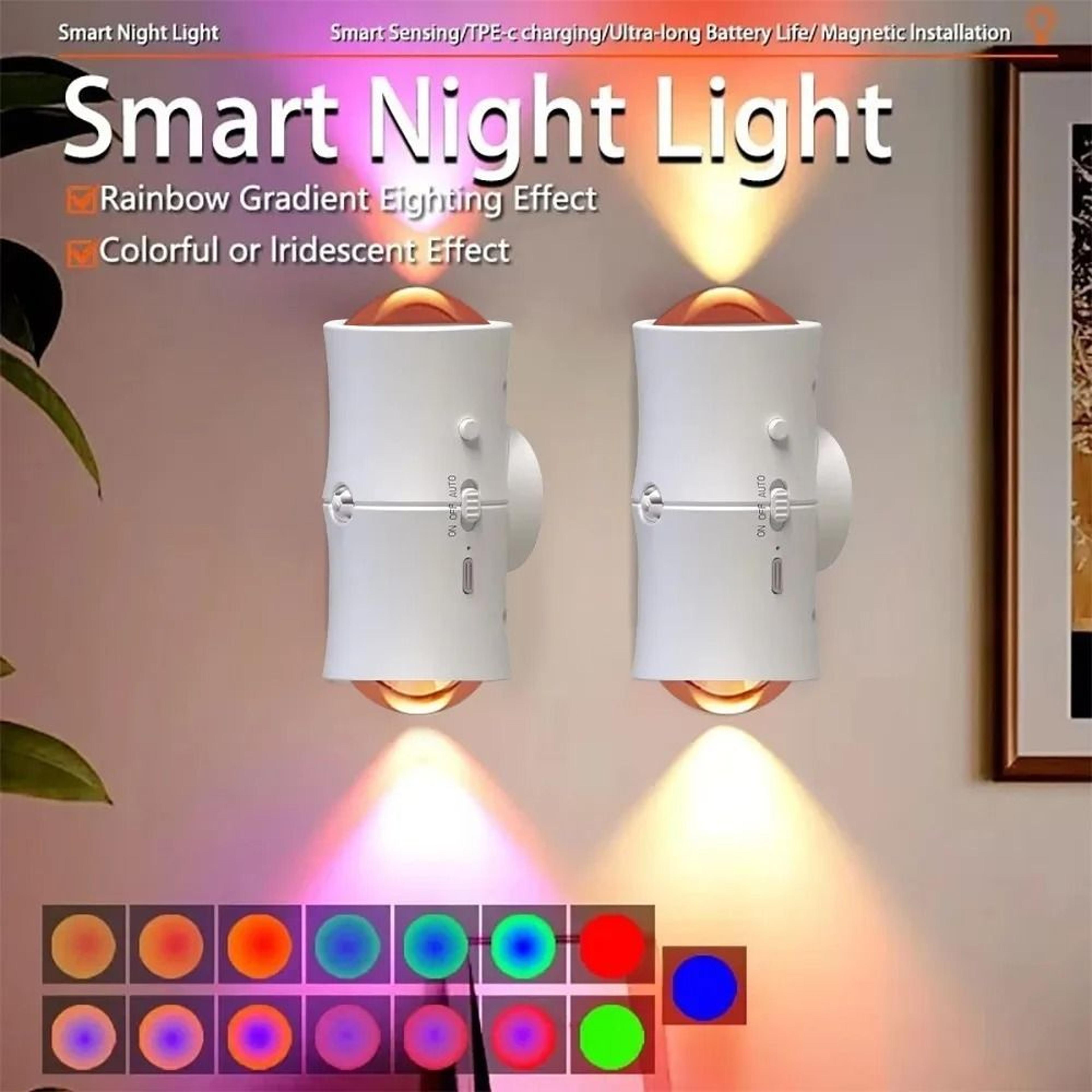 RGB Motion Sensor Night Light With Dual Head LED Design 0