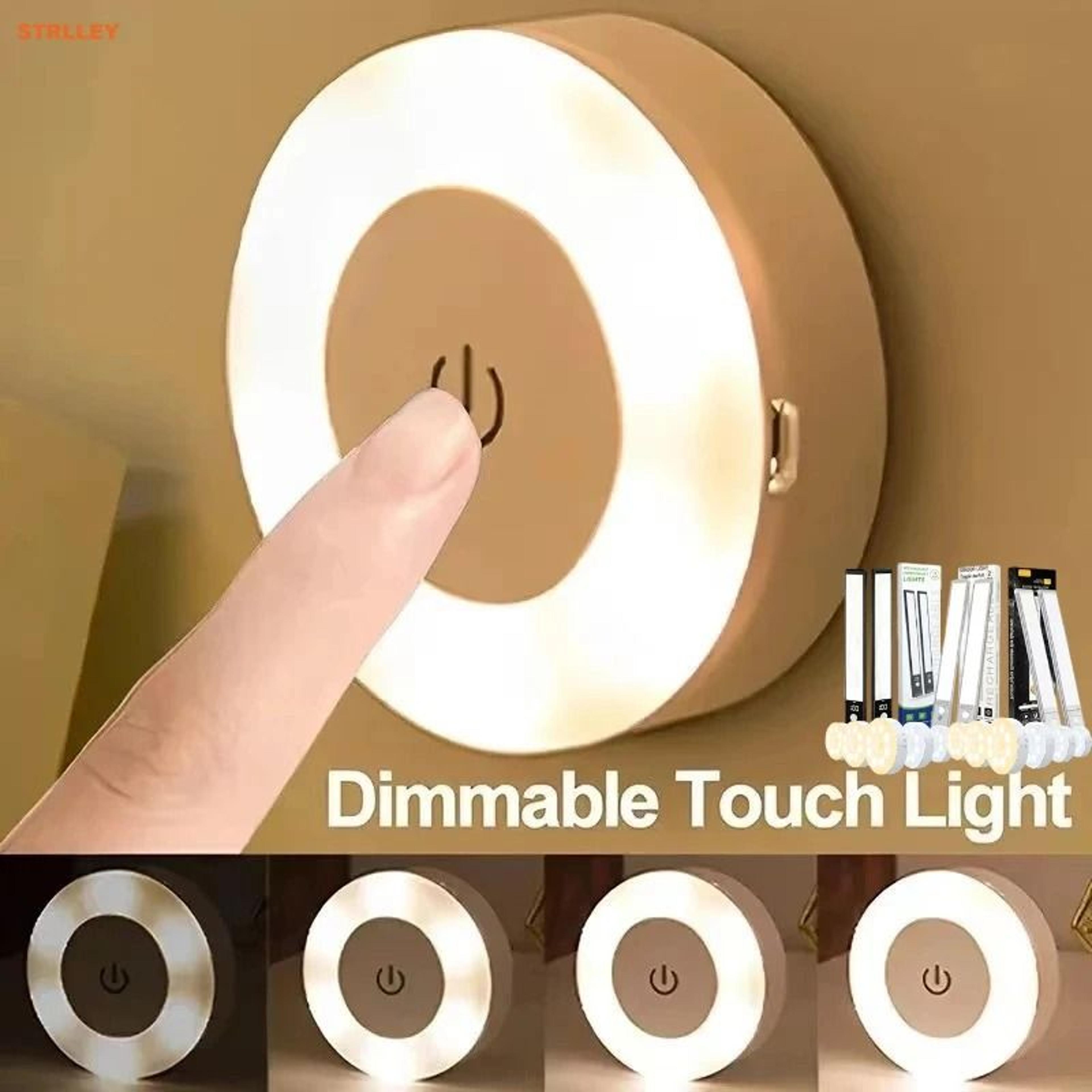 Rechargeable LED Touch Light 3Color Dimmable Cabinet Lamp 0