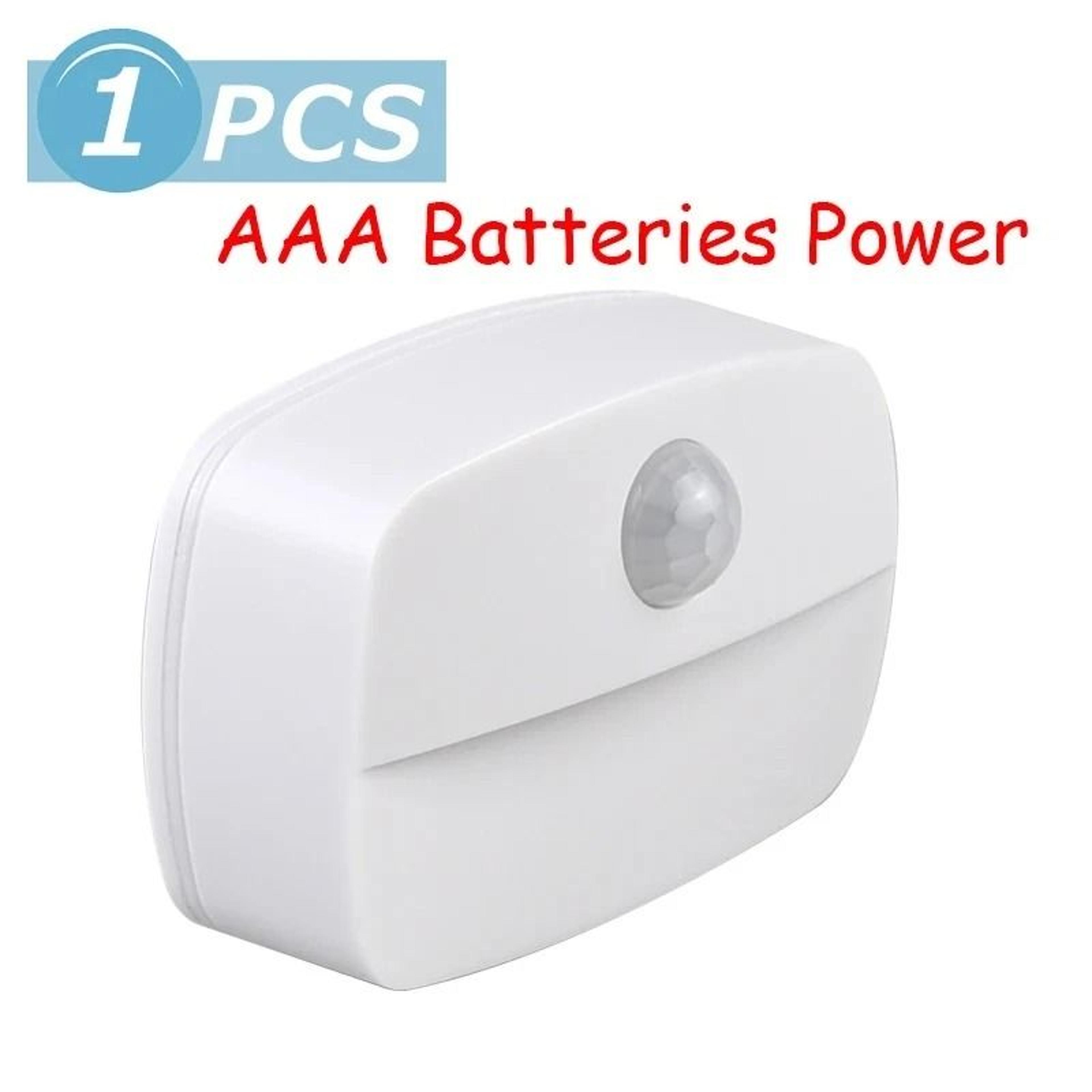 Mini Motion Sensor Night Light AAA Battery Powered LED Lamp 1