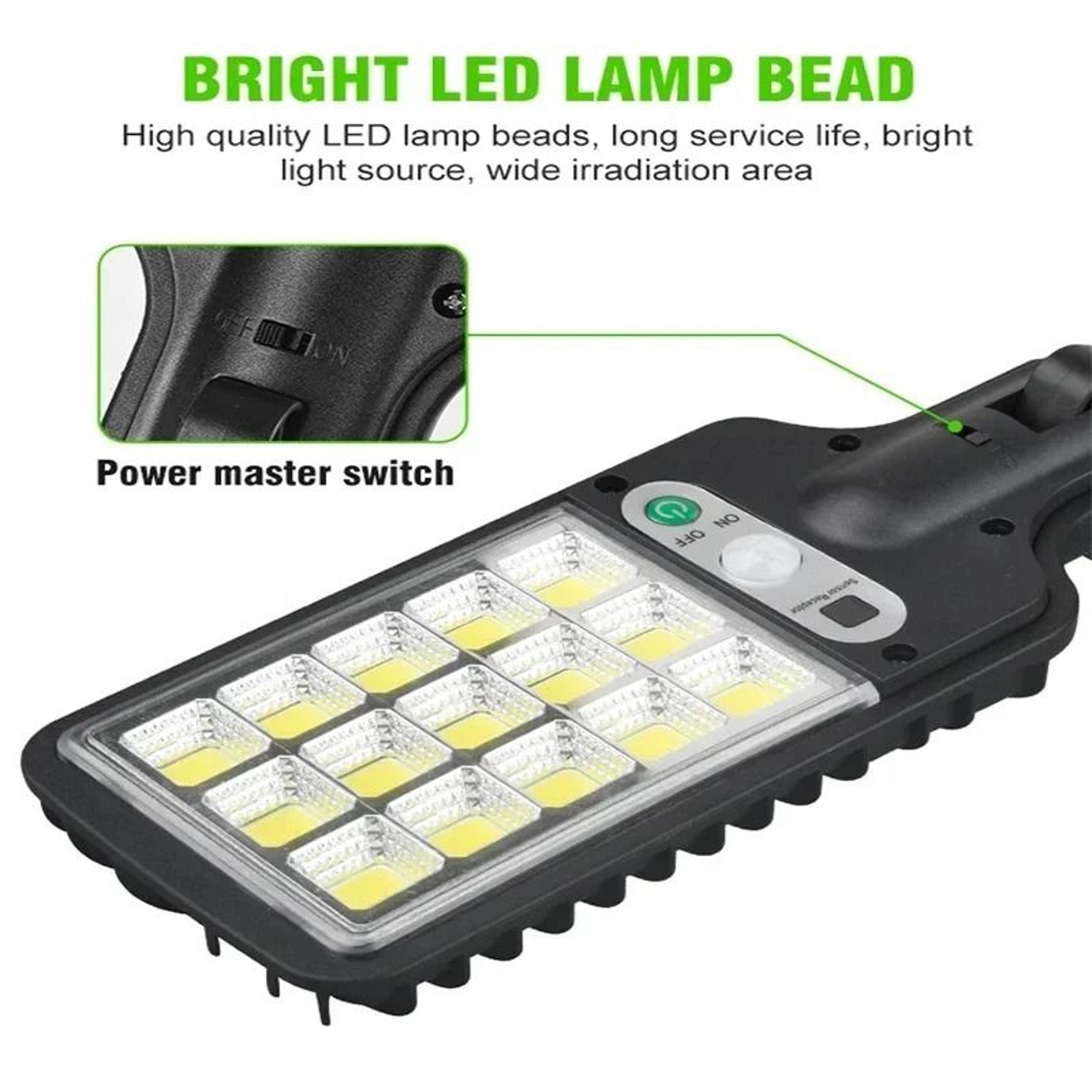 200 COB Solar Motion Sensor Security Light With 3 Lighting Modes 5