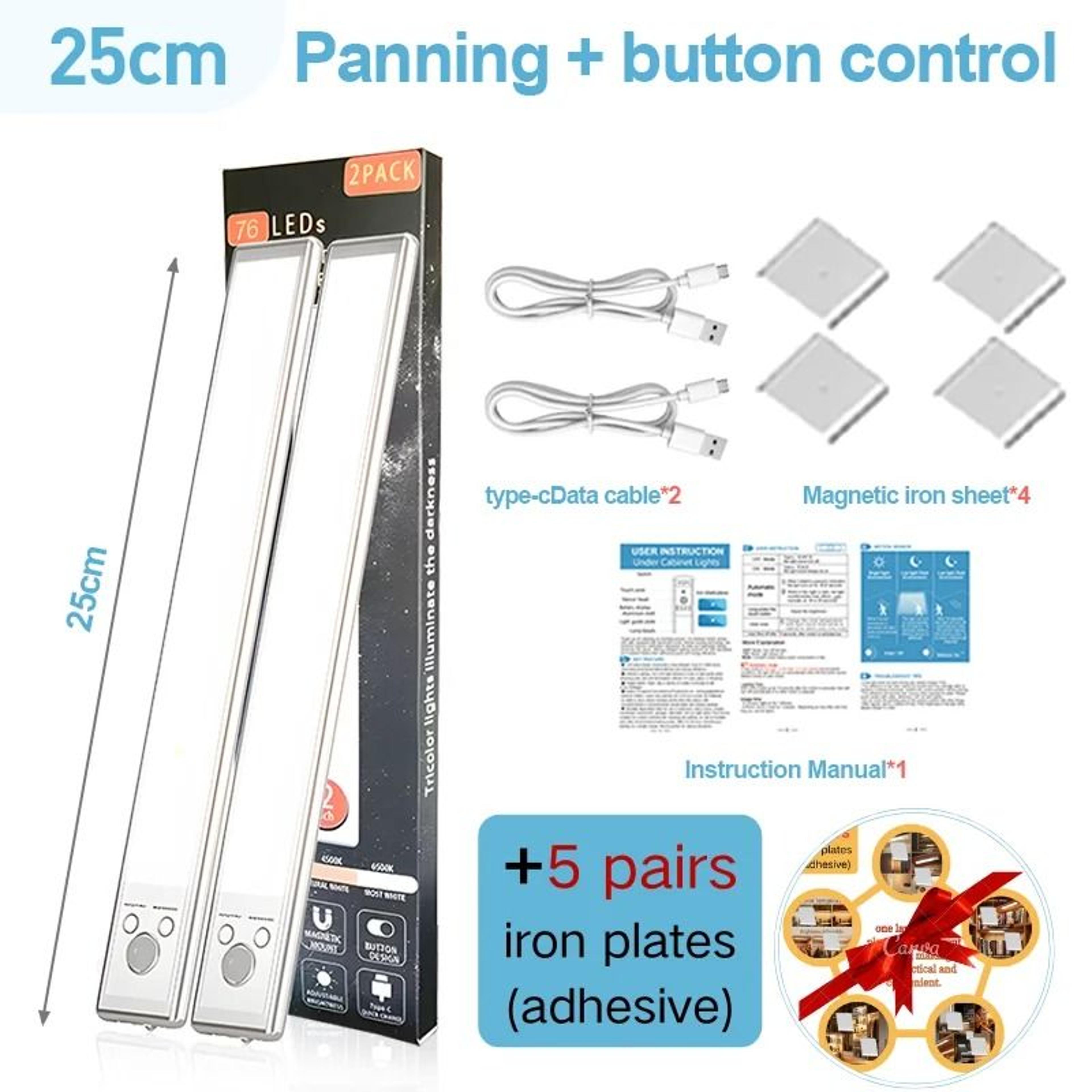 Rechargeable LED Cabinet Night Light With Touch Switch And Dimming 18