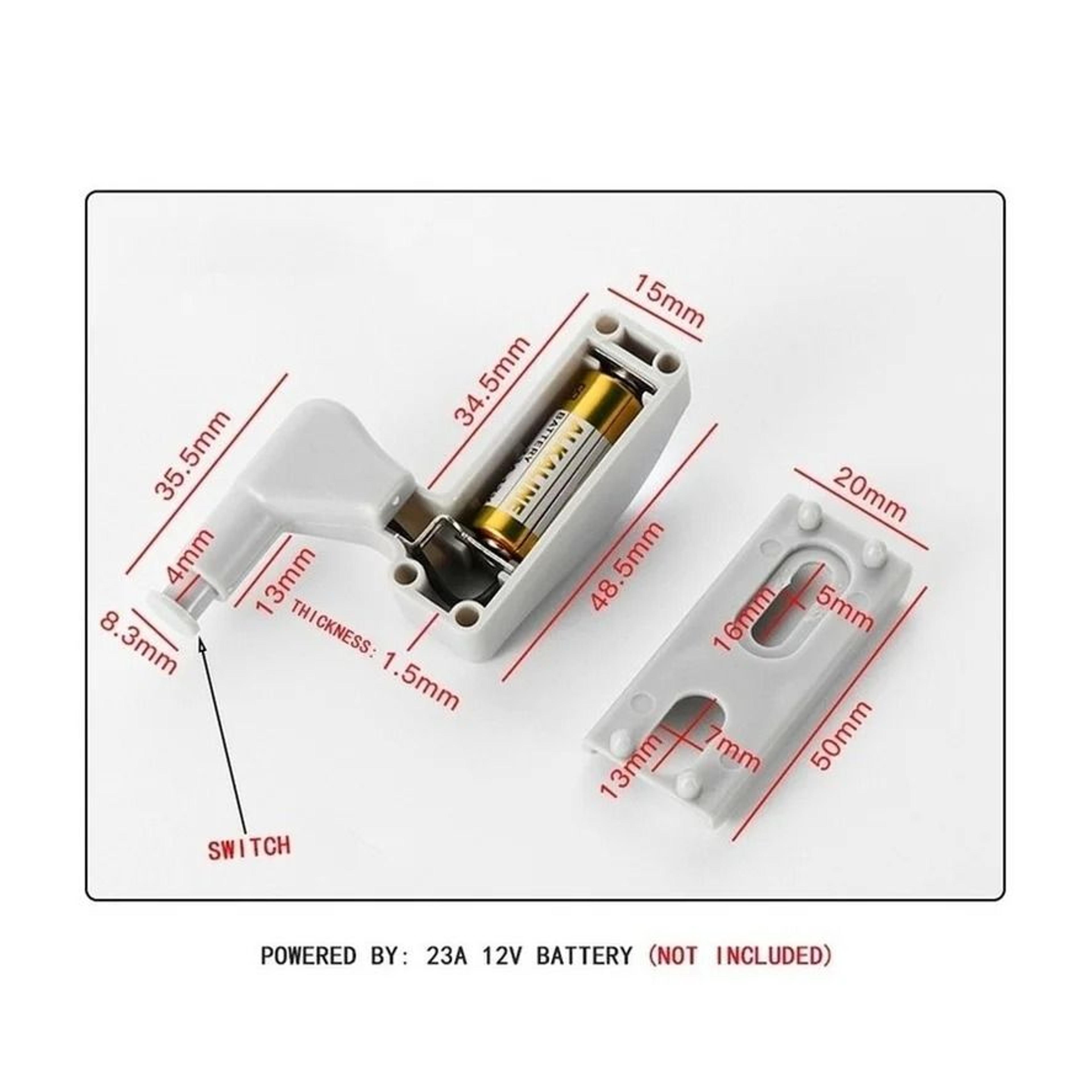 PwwQmm LED Cabinet Hinge Light Automatic Wardrobe Sensor Lamp 6