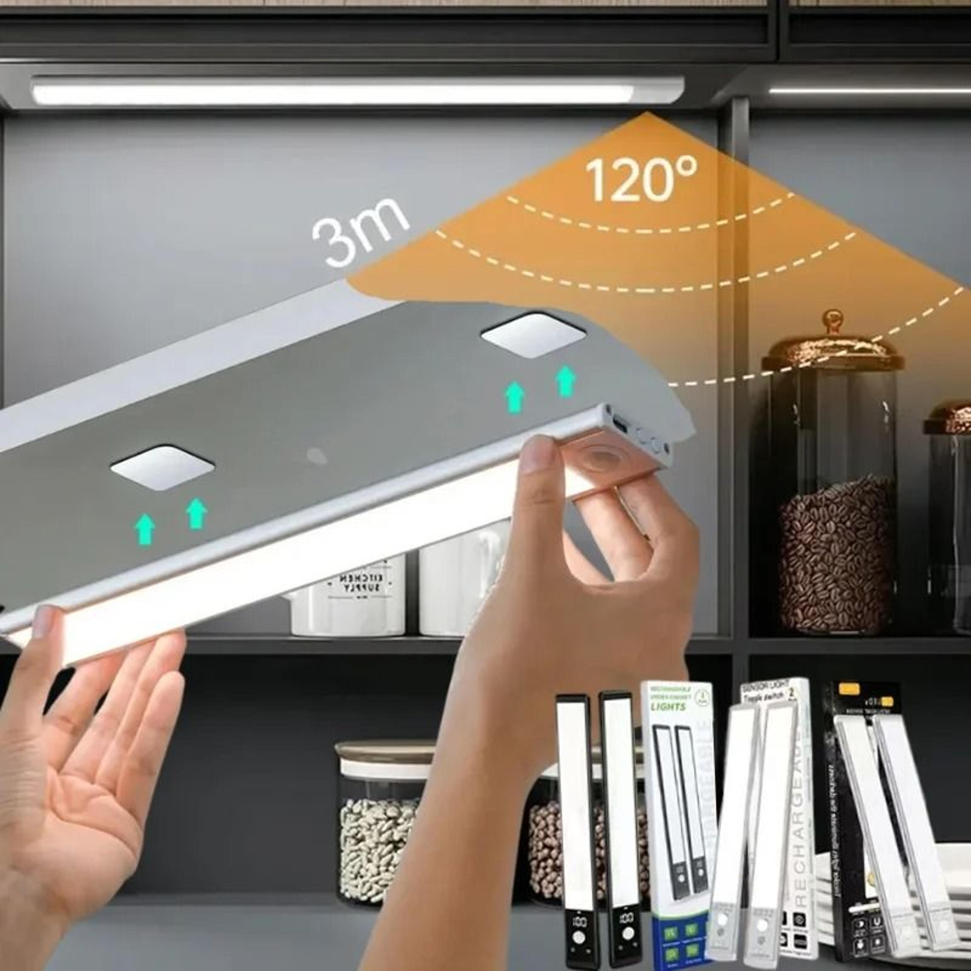 Wireless Motion Sensor Cabinet Light USB Rechargeable LED Bar 0