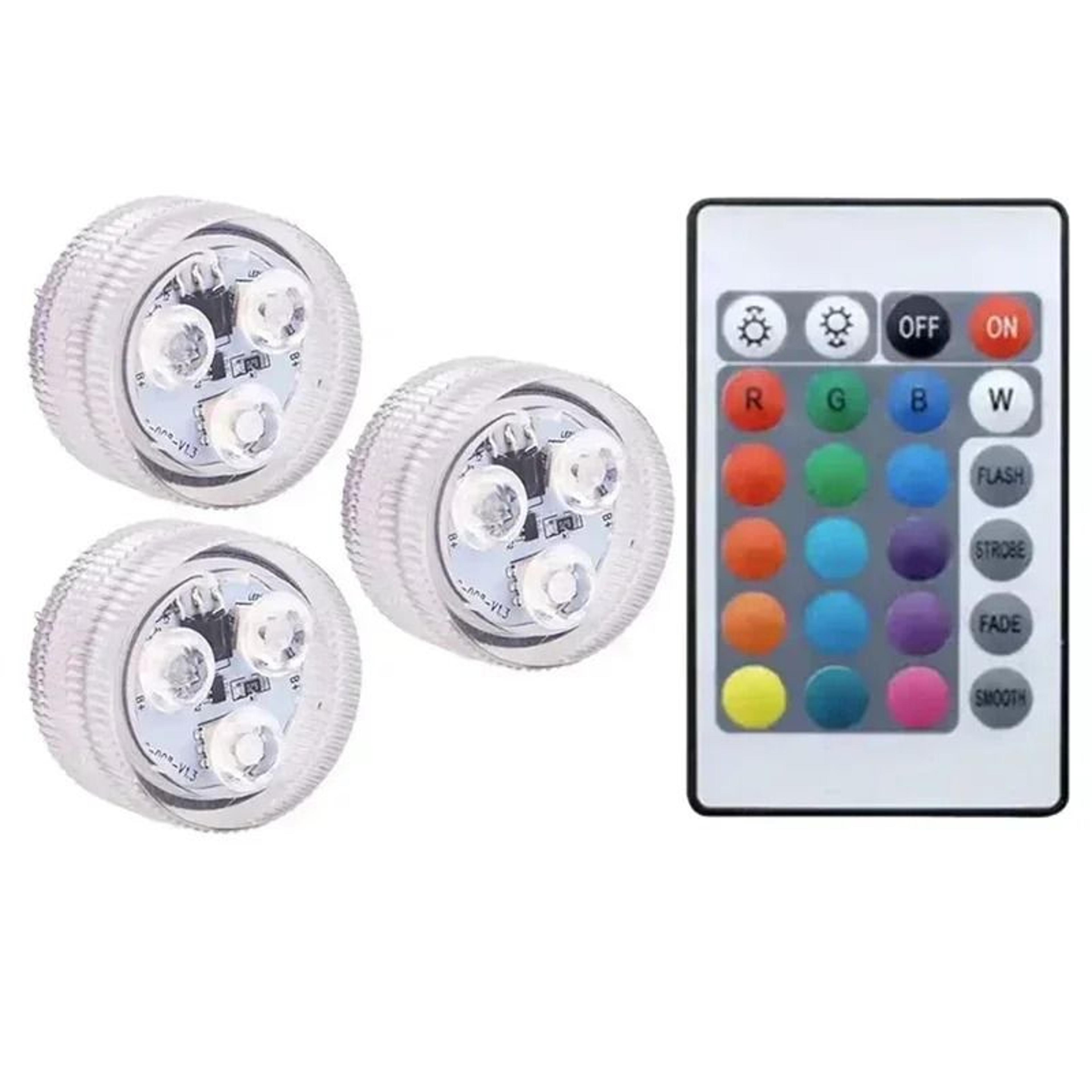 Waterproof Submersible RGB LED Lights With Remote Control 3