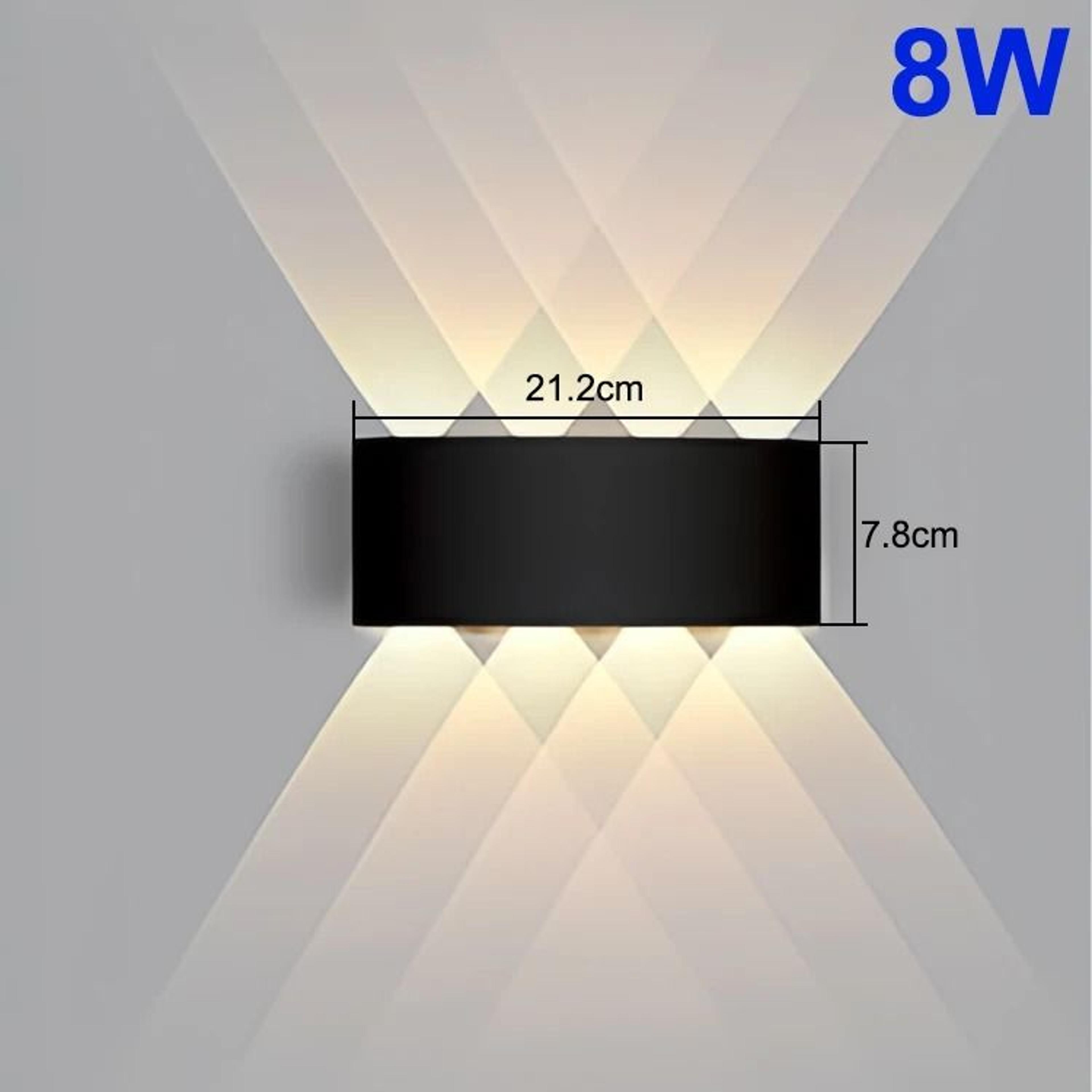 Modern Up Down LED Wall Light 4W 6W 8W 10W Indoor Outdoor Lamp 3