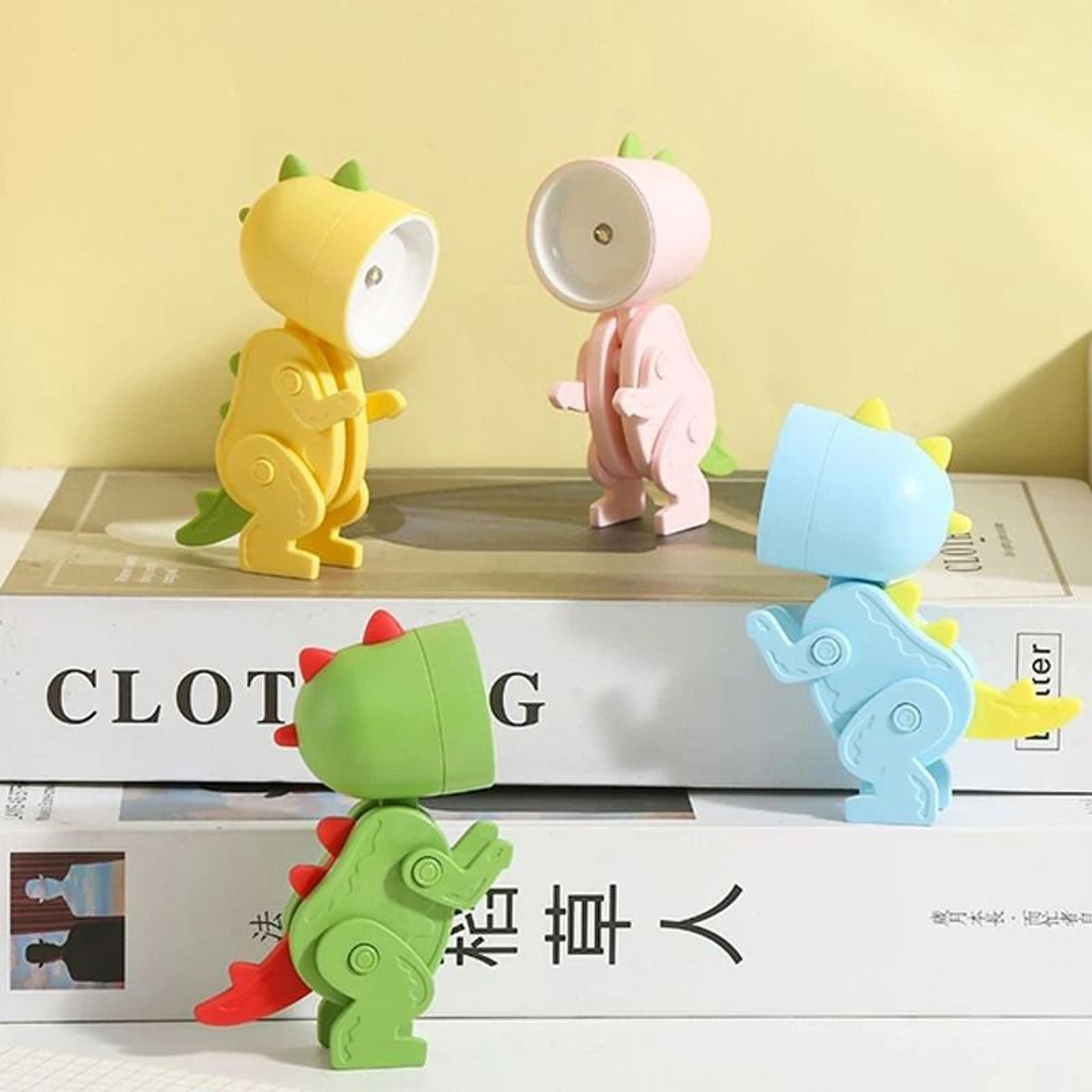 Mini Dinosaur LED Night Light Folding Battery Powered Bedside Lamp 9