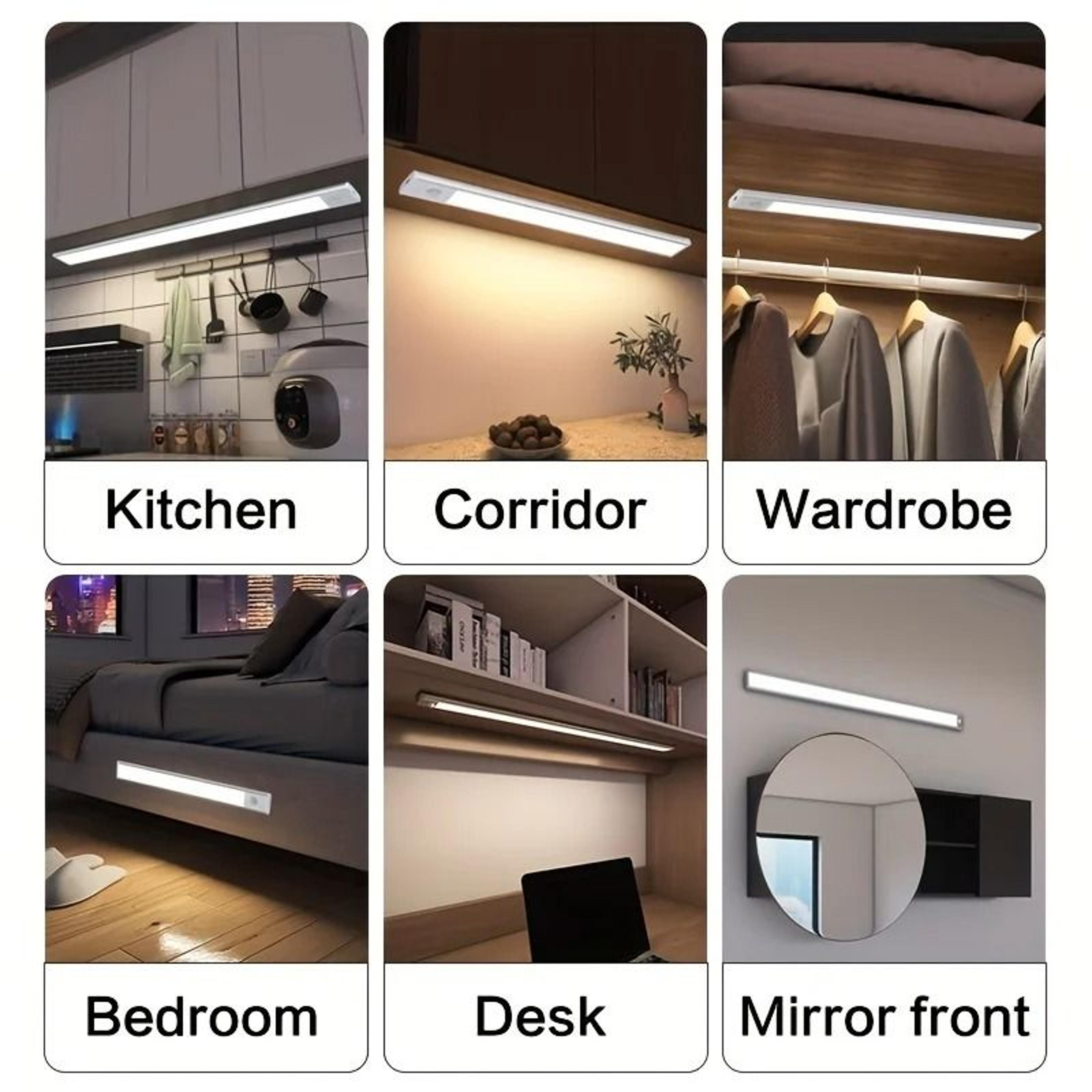 1050cm Rechargeable Motion Sensor Light Wireless Under Cabinet LED Lamp 9