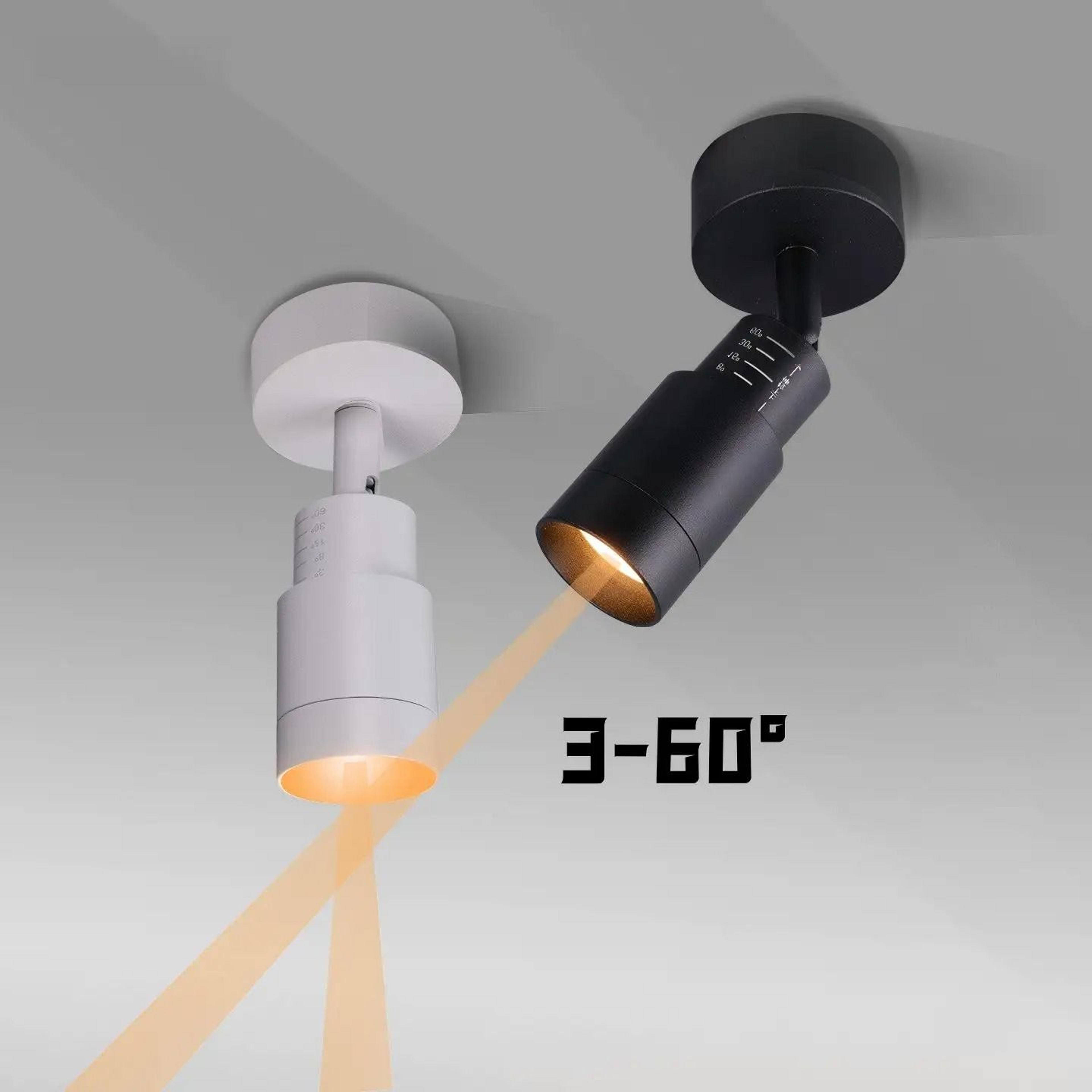 Adjustable LED Spotlight Zoom Focus Surface Mounted Ceiling Light 0