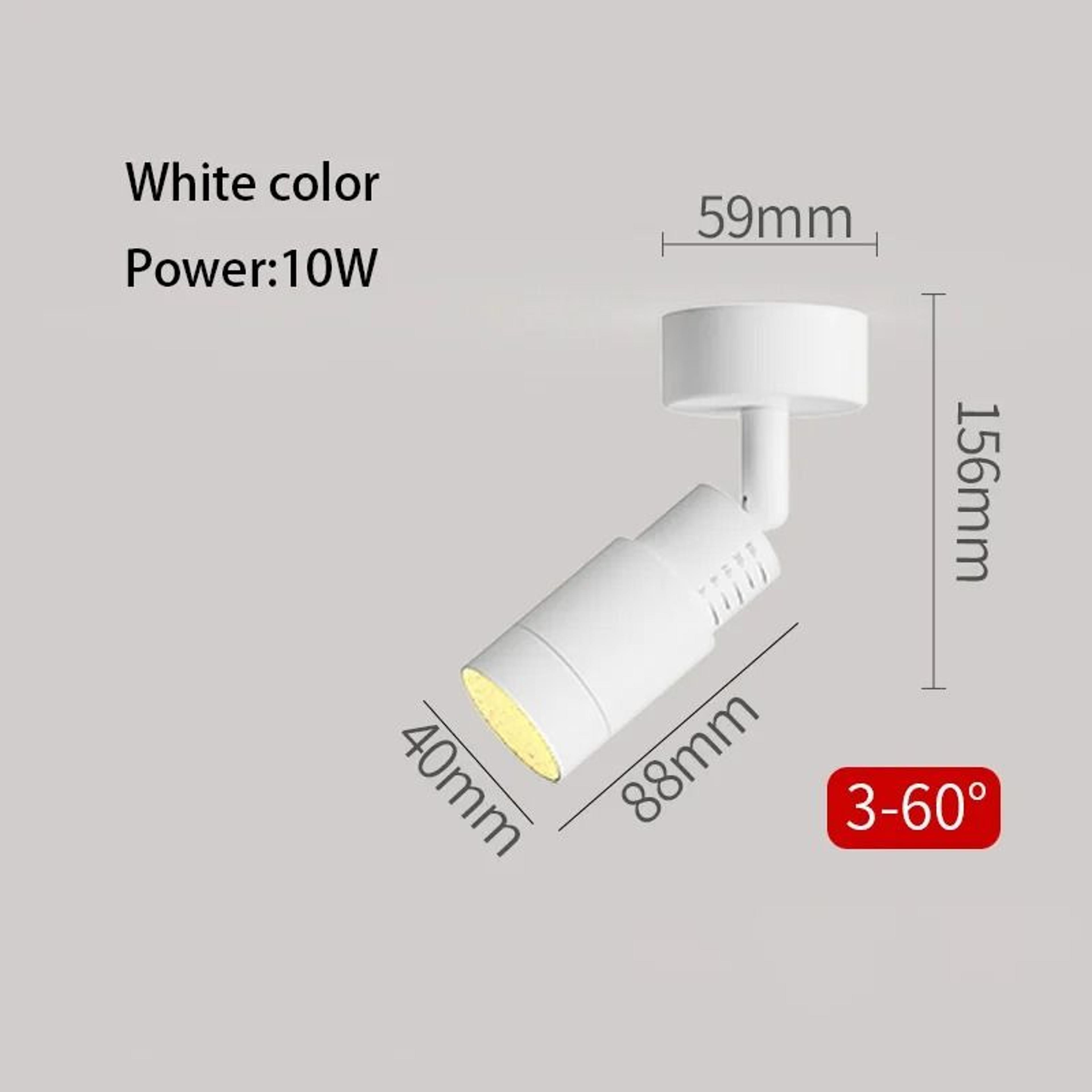 Adjustable LED Spotlight Zoom Focus Surface Mounted Ceiling Light 8