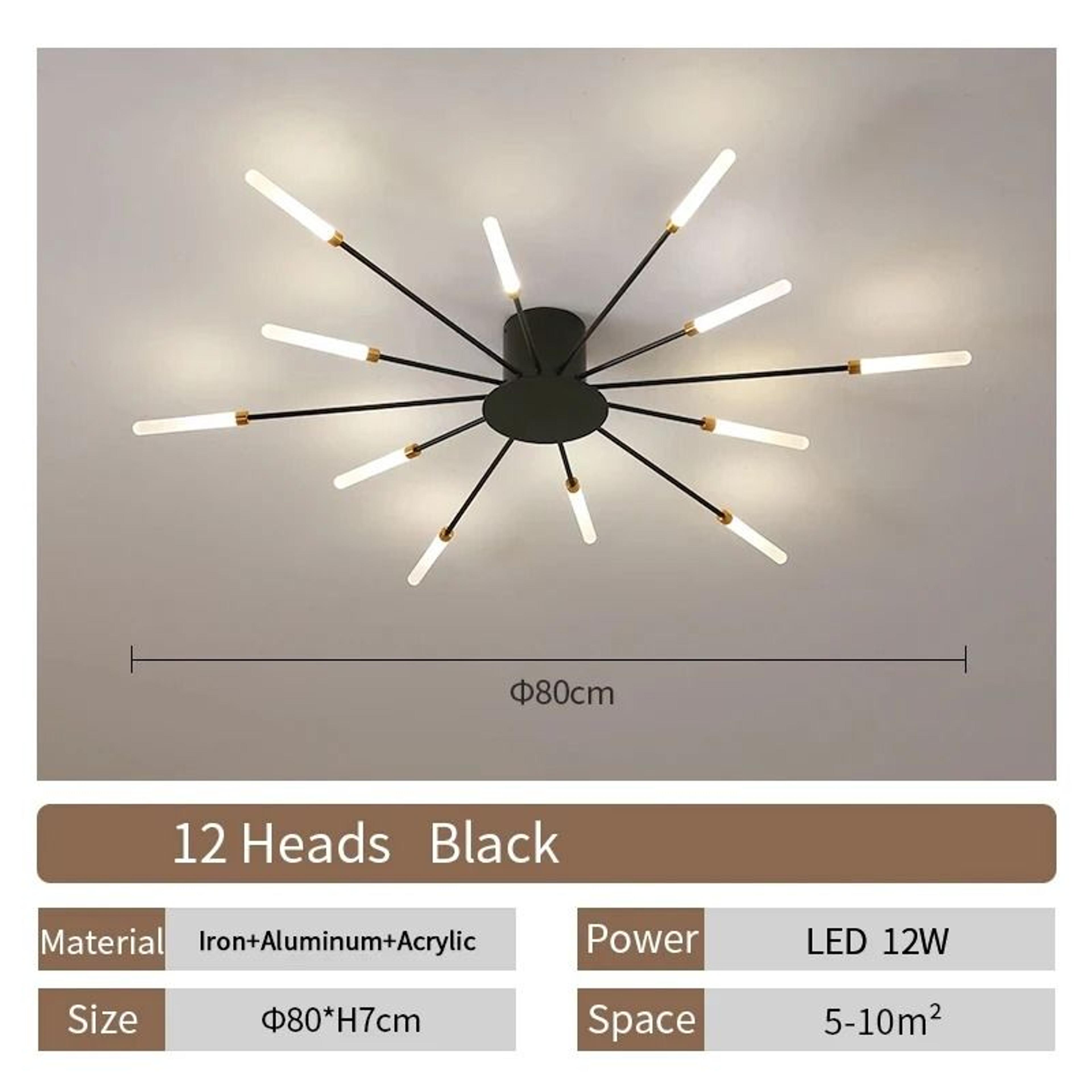 Nordic Flower LED Ceiling Light Modern Sputnik Chandelier 1
