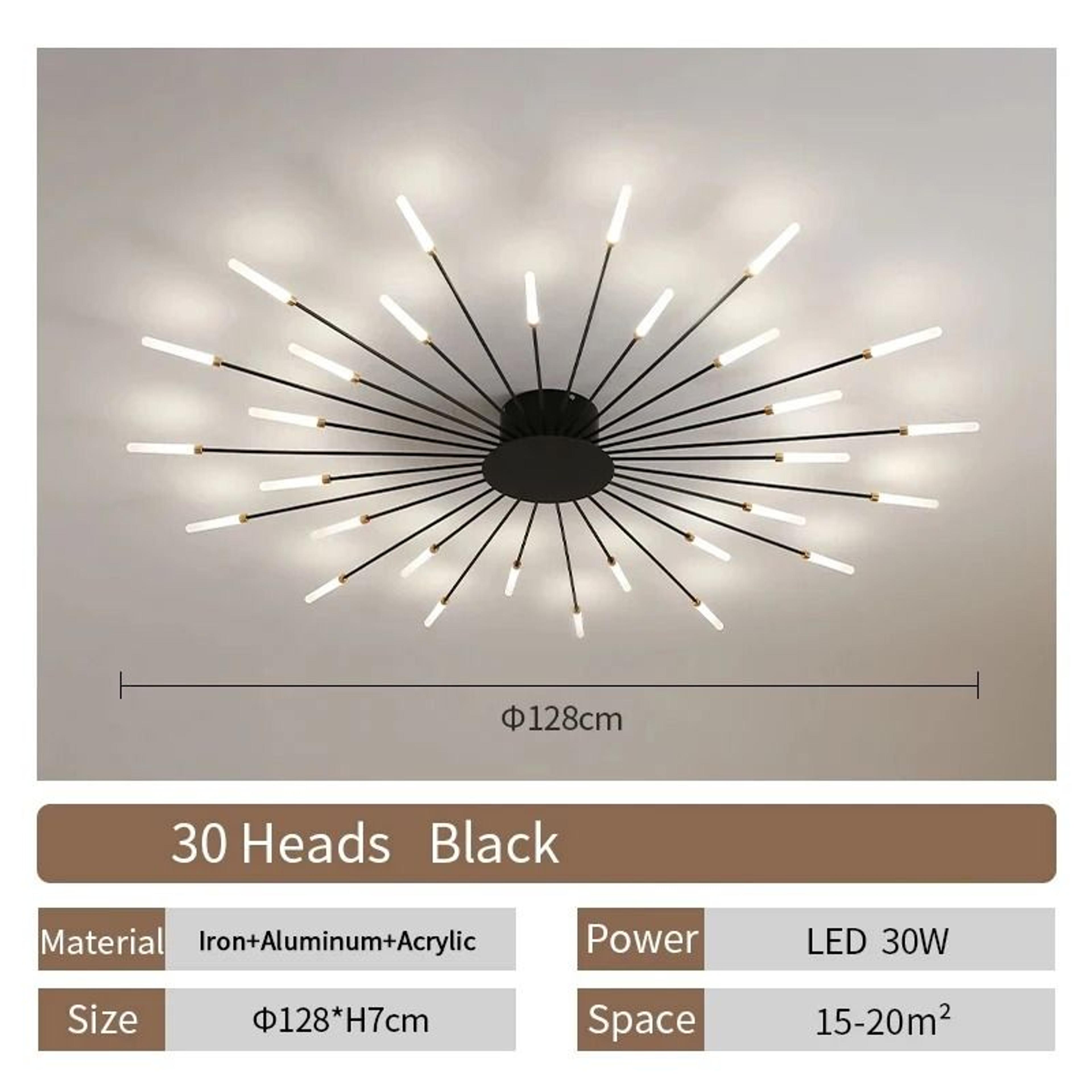 Nordic Flower LED Ceiling Light Modern Sputnik Chandelier 9