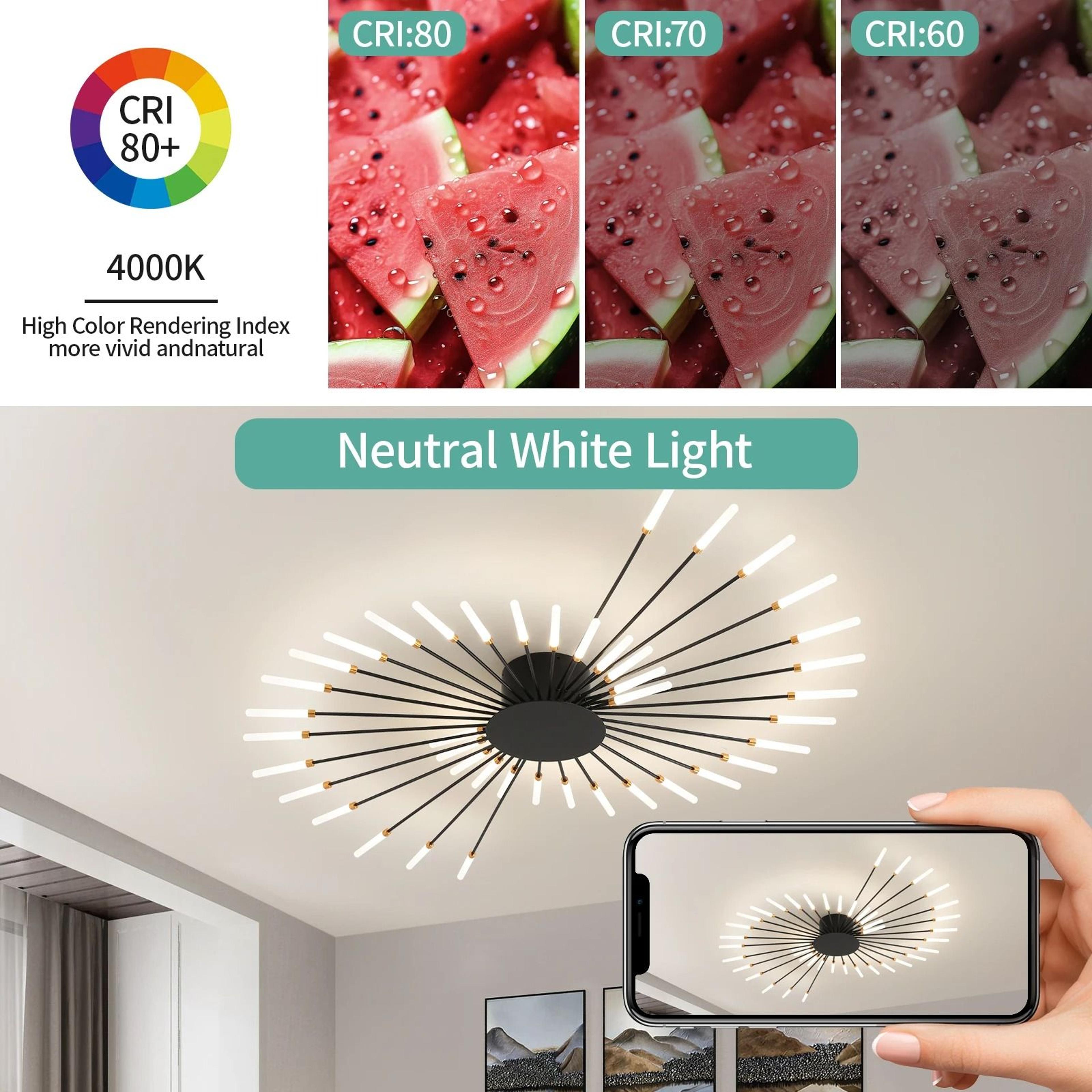 Nordic Flower LED Ceiling Light Modern Sputnik Chandelier 17
