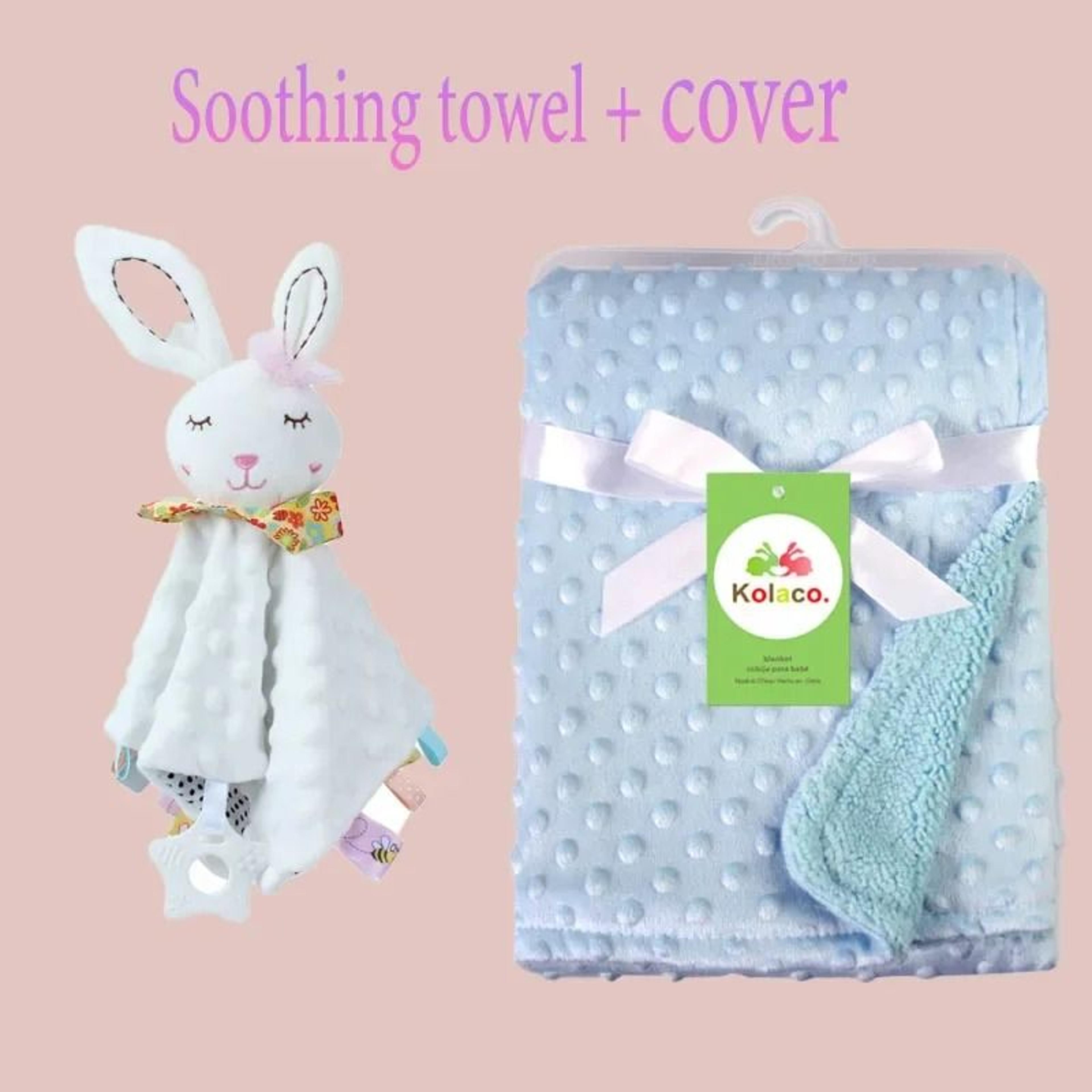 Personalized Minky Baby Blanket And Bunny Comforter Set 12