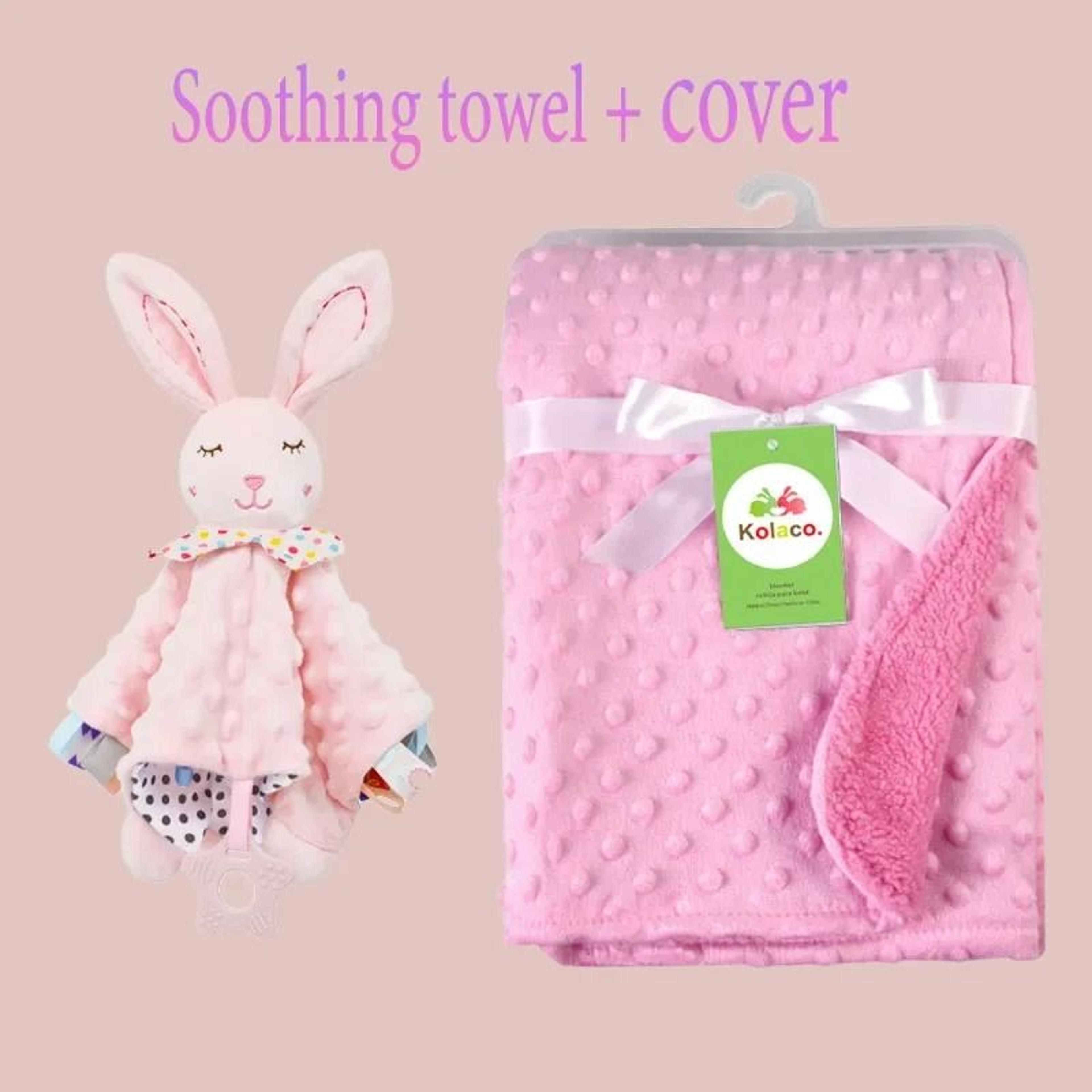 Personalized Minky Baby Blanket And Bunny Comforter Set 16