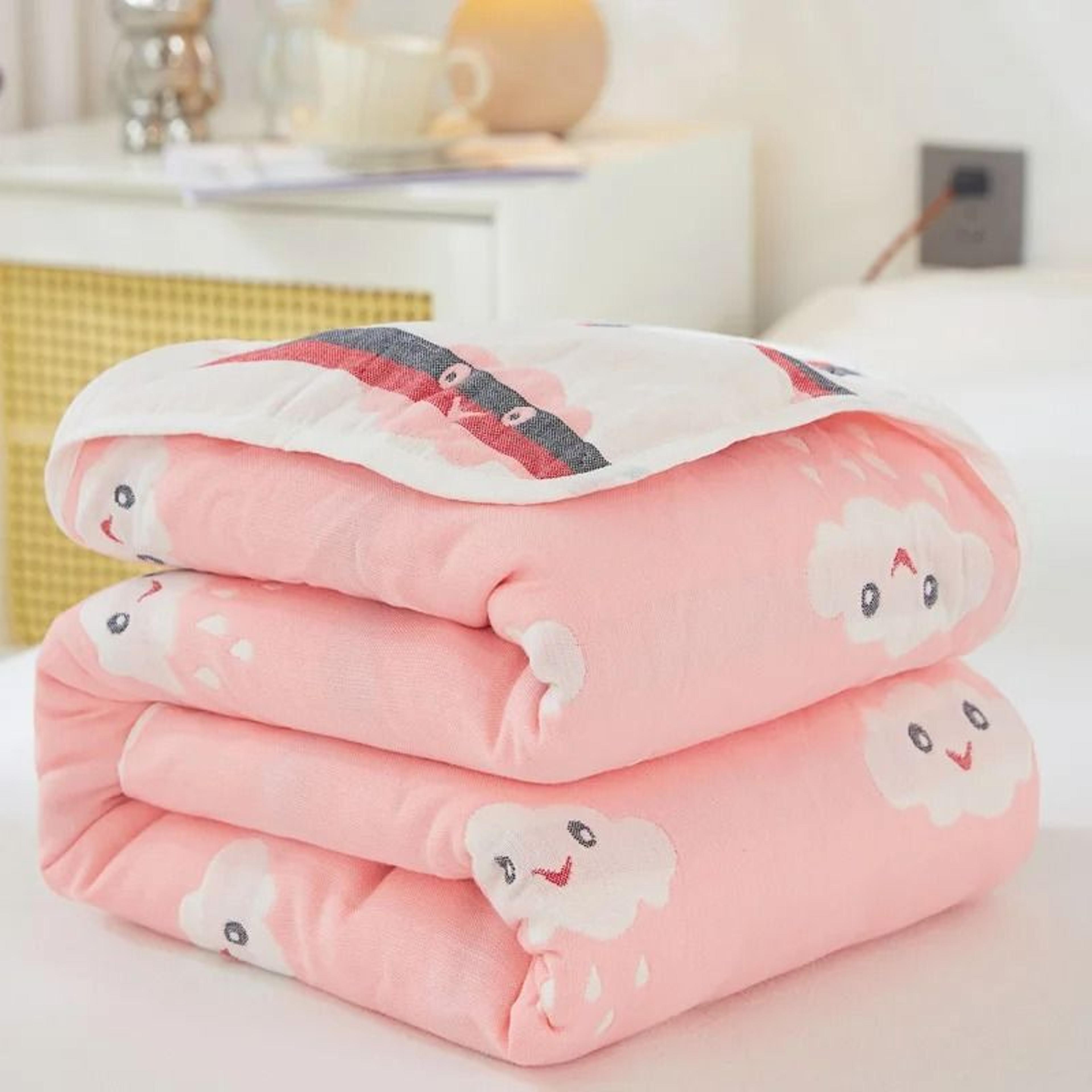 6 Layer Cotton Muslin Blanket Breathable Summer Throw 9