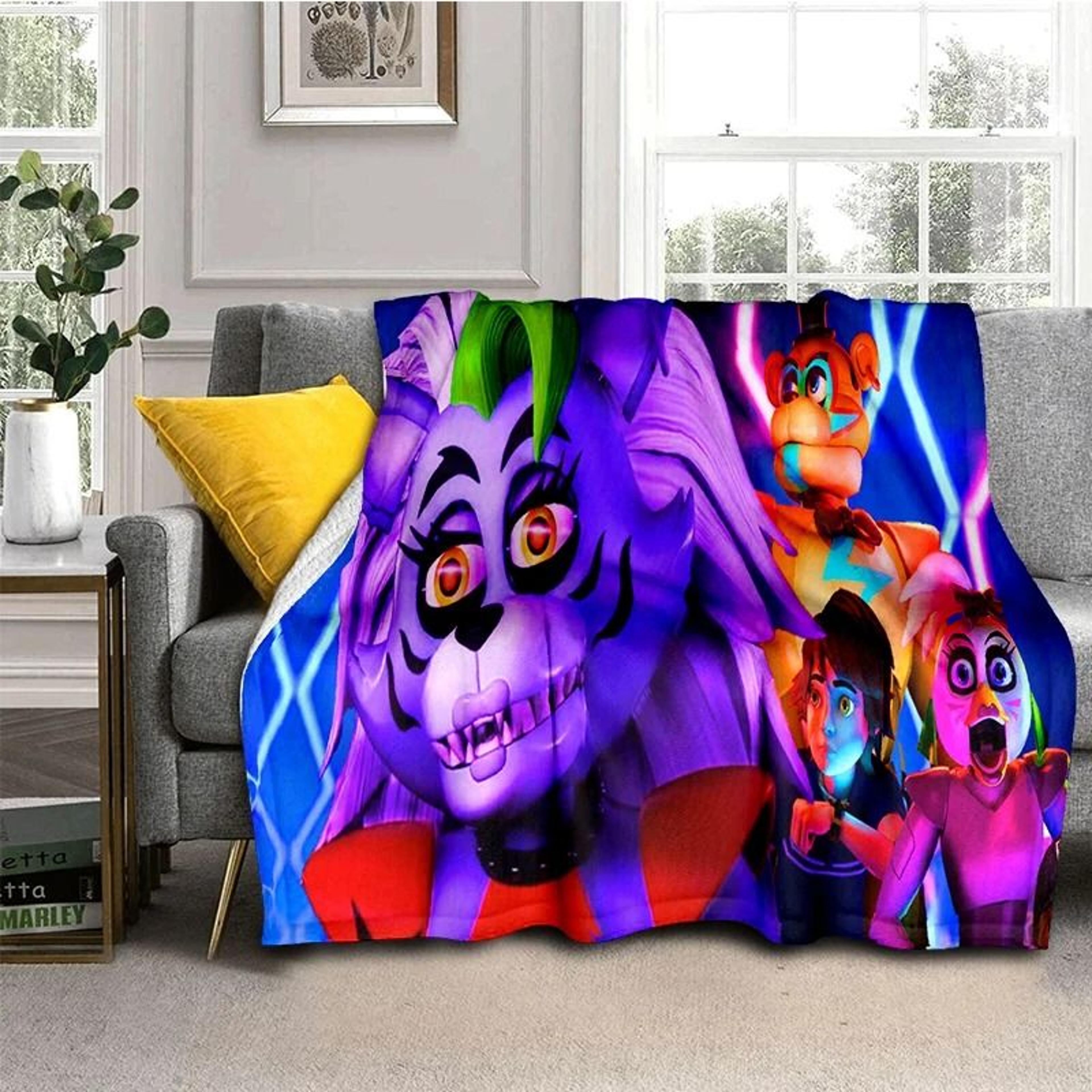FNAF Freddy Flannel Throw Blanket Soft Horror Game Bed Cover 9