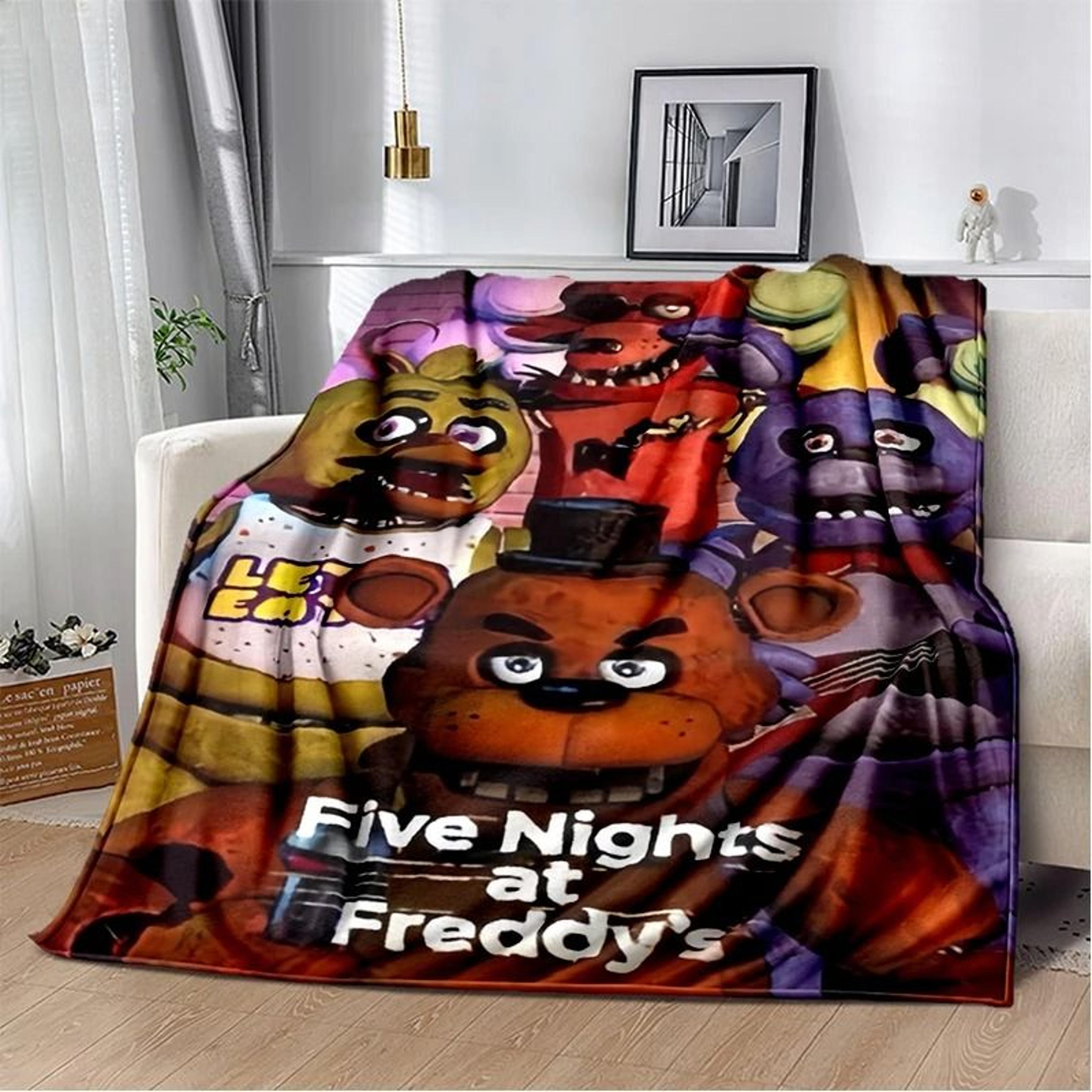 FNAF Freddy Flannel Throw Blanket Soft Horror Game Bed Cover 11