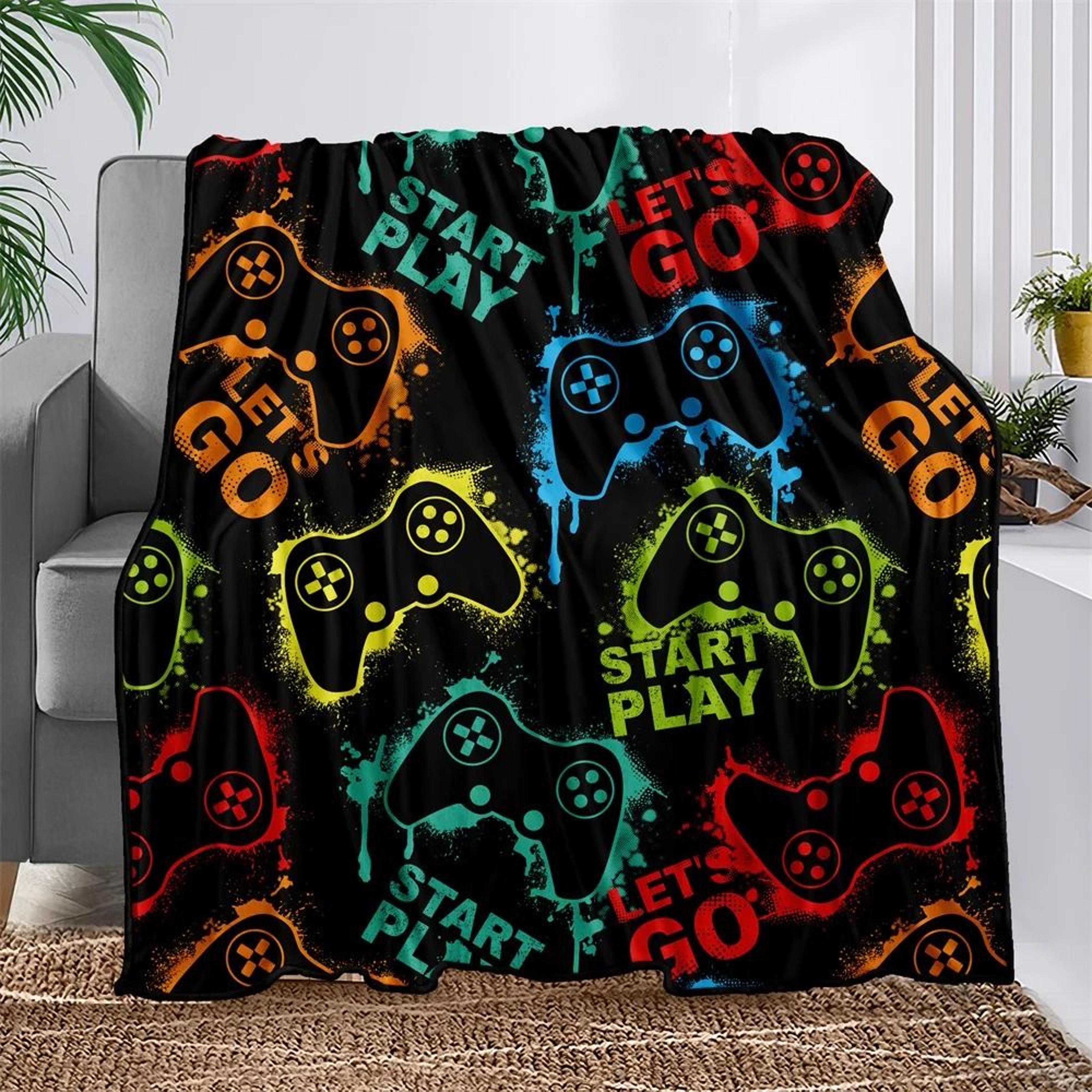 Microfiber Gaming Throw Blanket Soft Warm Bed Sofa Cover 6