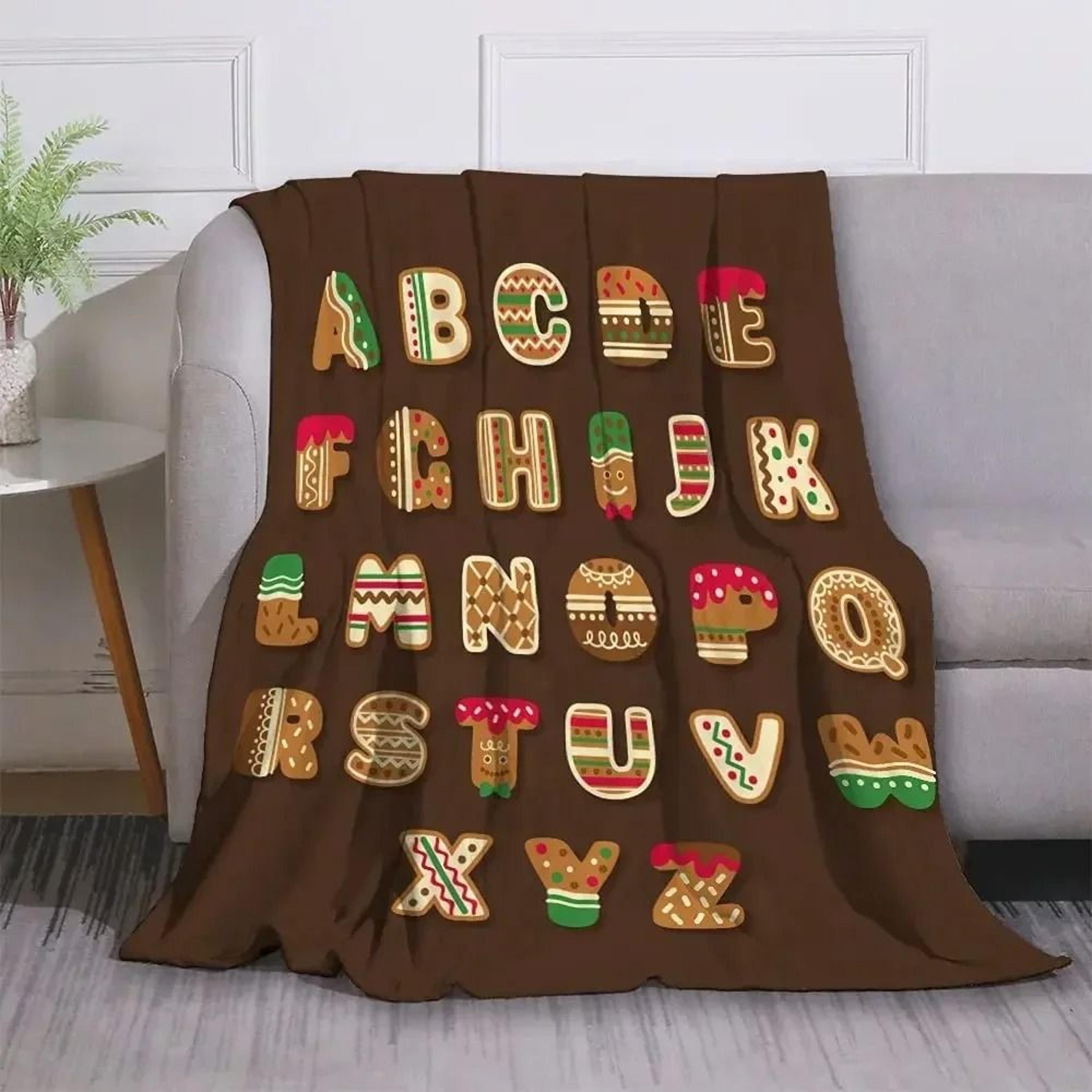Alphabet Lore Flannel Throw Blanket Soft Lightweight Cartoon Sofa Blanket 12