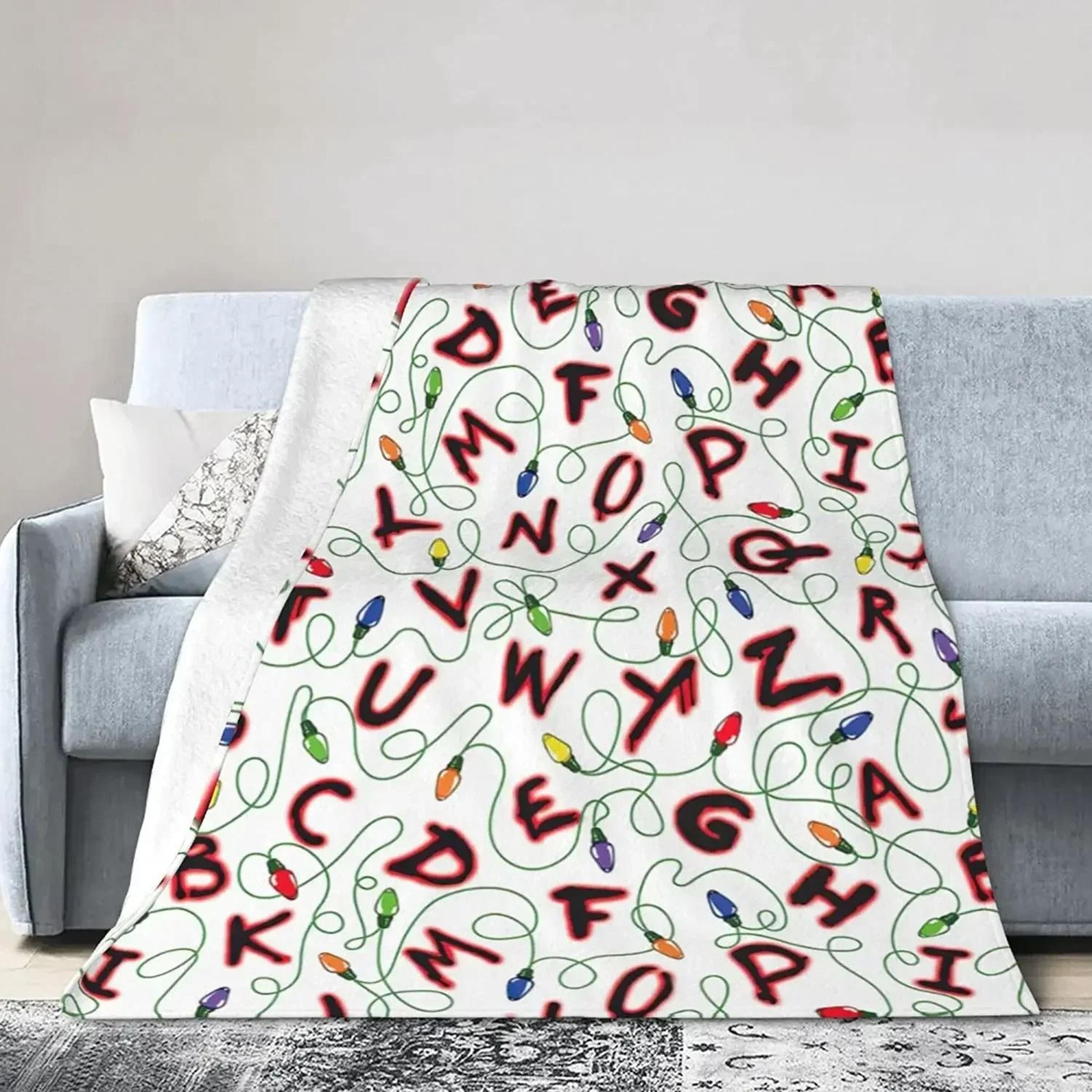 Alphabet Lore Flannel Throw Blanket Soft Lightweight Cartoon Sofa Blanket 5