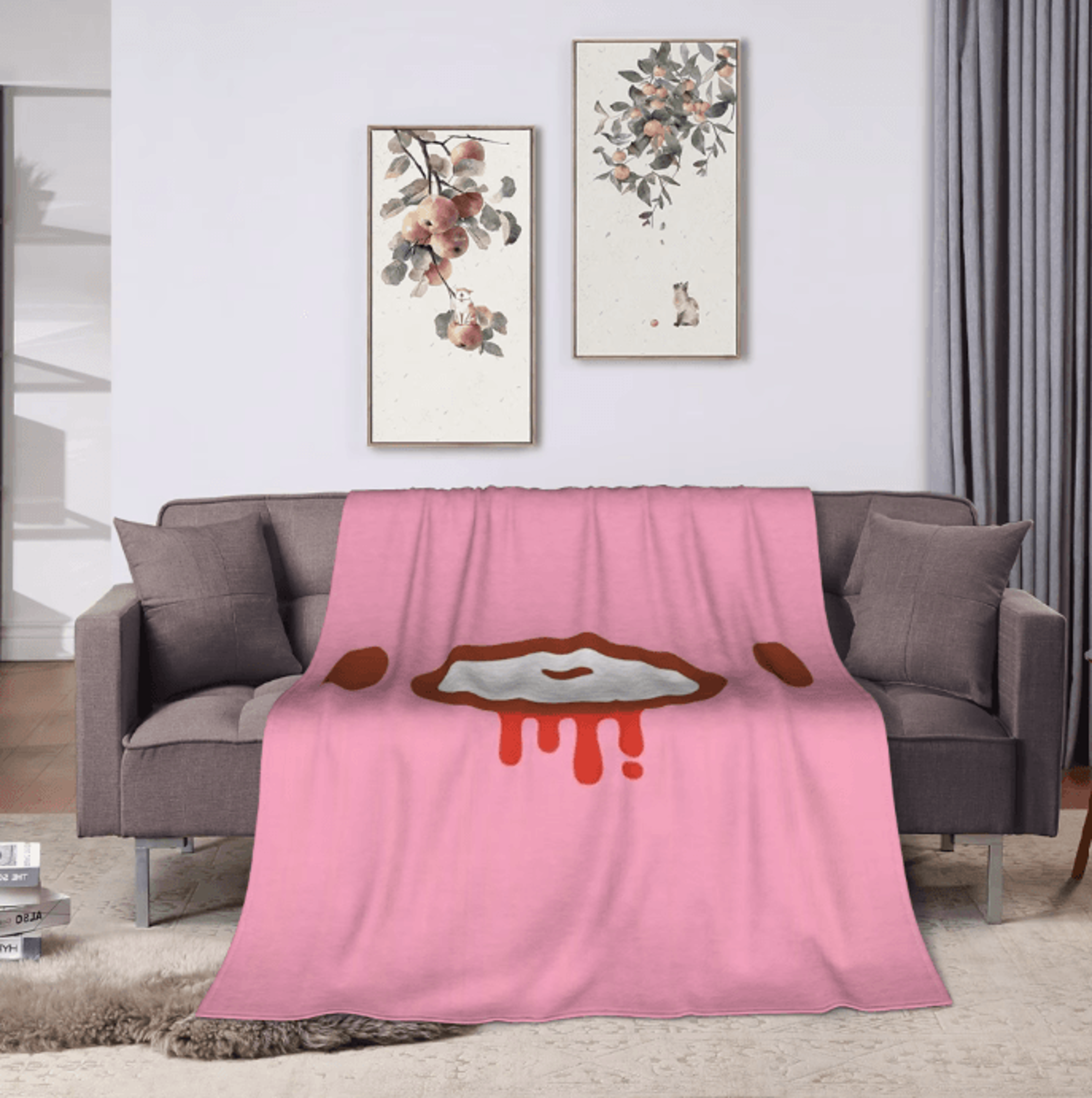 Gloomy Bear Flannel Throw Blanket Soft Plush Bed And Sofa Cover 2