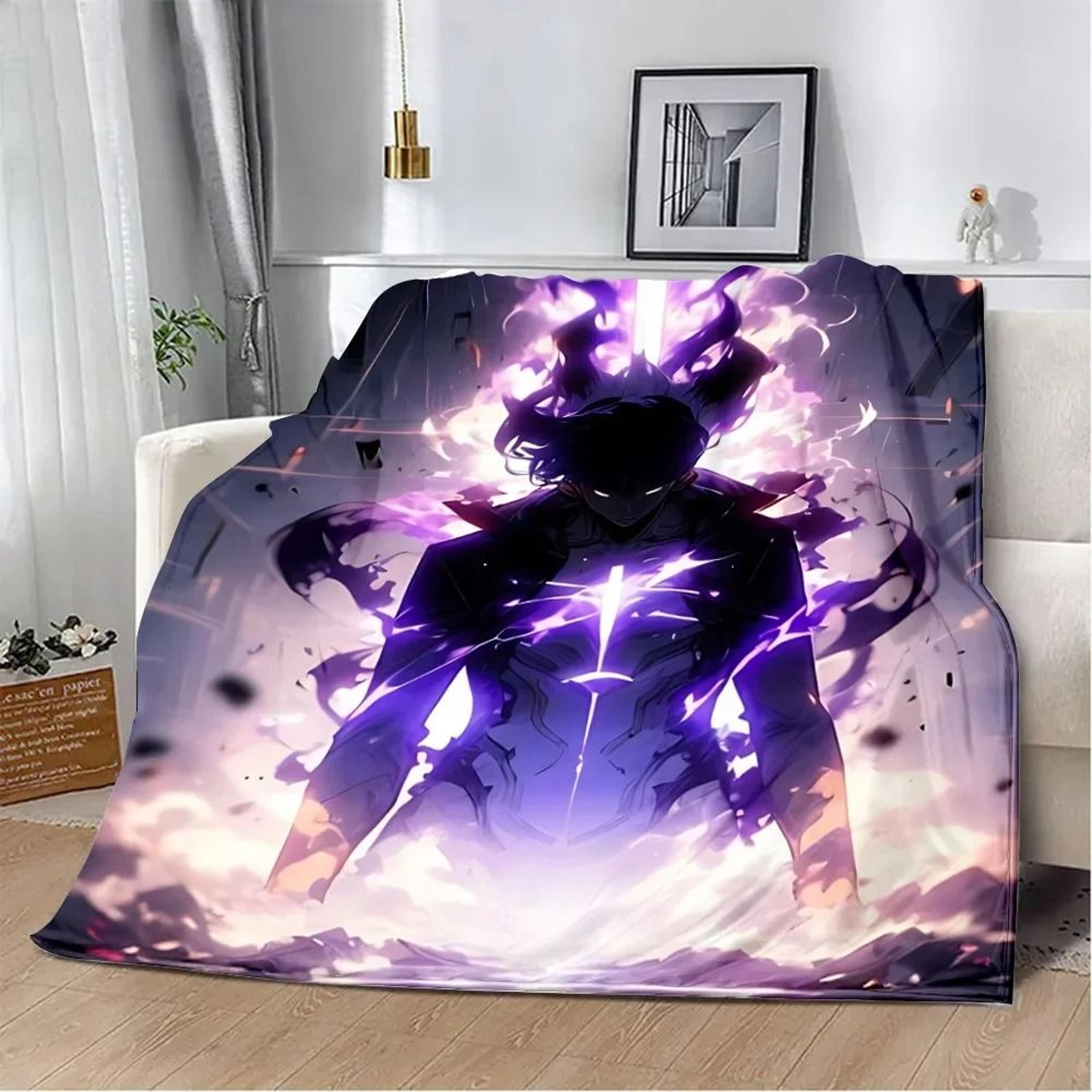 Solo Leveling Flannel Throw Blanket Soft 3D Anime Sofa And Bed Cover 11